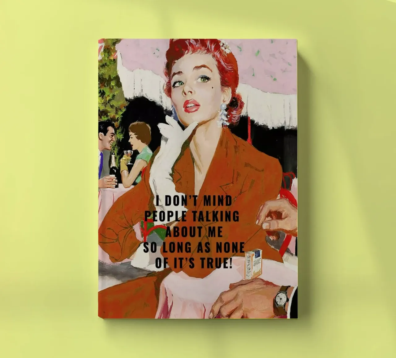I Don't Mind People Talking notebook by Gallery Print and Art Limited
