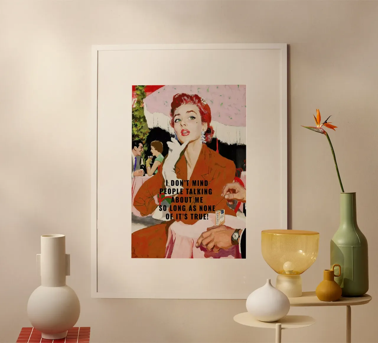 I Don't Mind People Talking hahnemühle by Gallery Print and Art Limited
