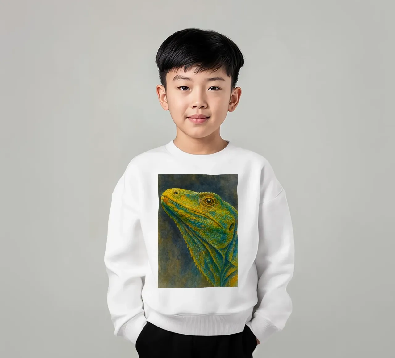 komodo colorfull pittura felpa bambino da toegoe