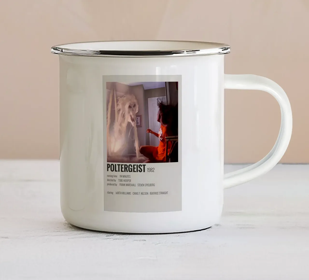 POLTERGEIST 1982 tazza in smalto da MVFminimalist