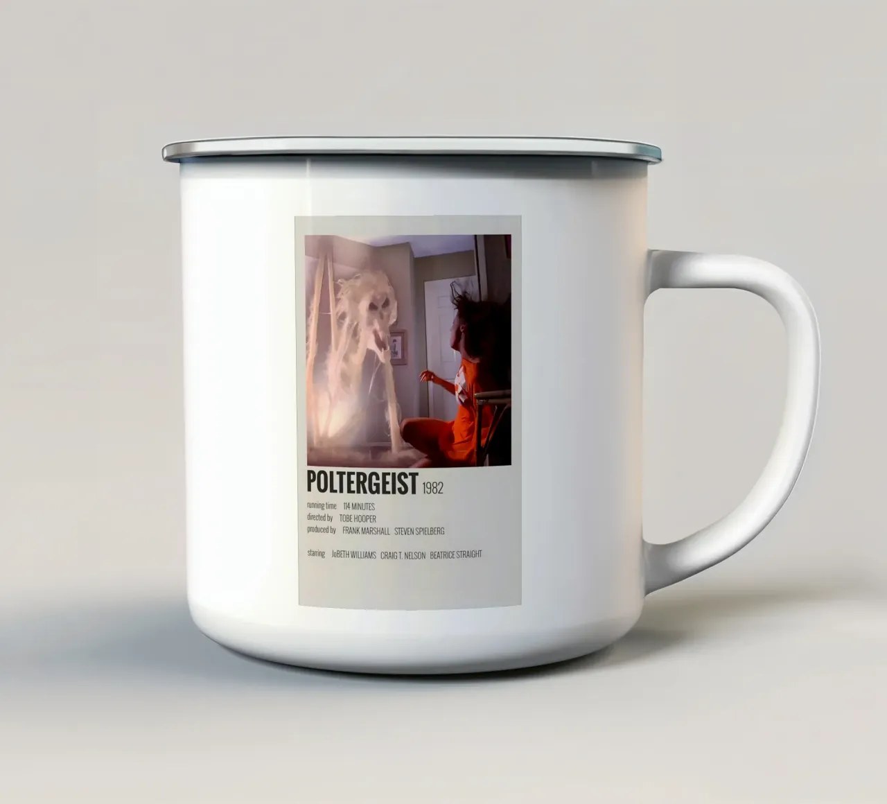 POLTERGEIST 1982 tazza in smalto da MVFminimalist