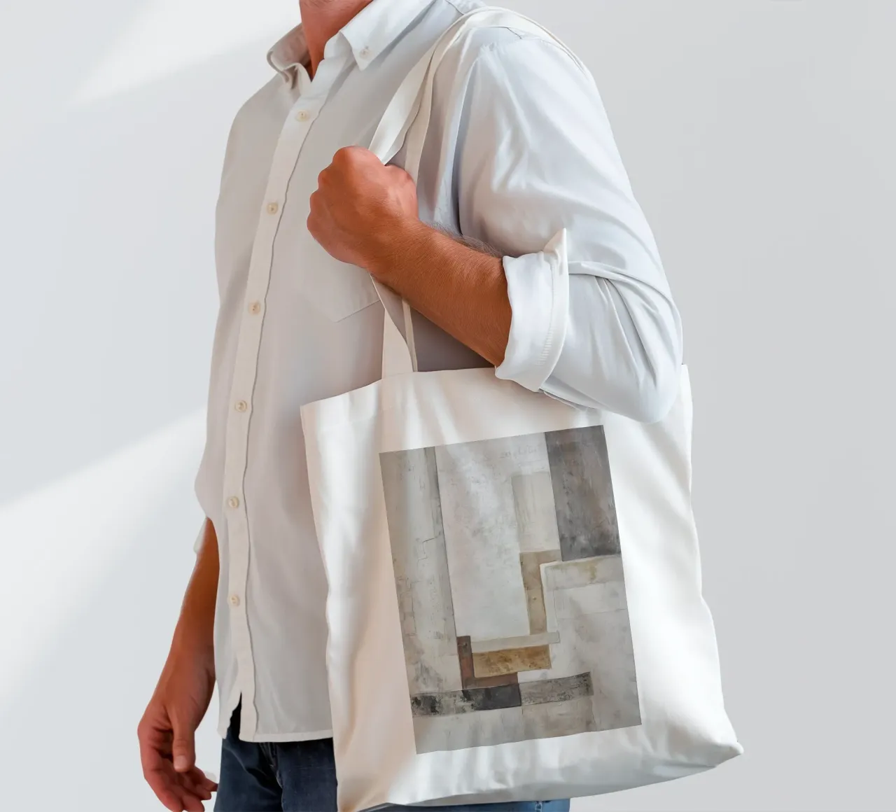 Champs structurés Esthétique tote bag de Carinaprint