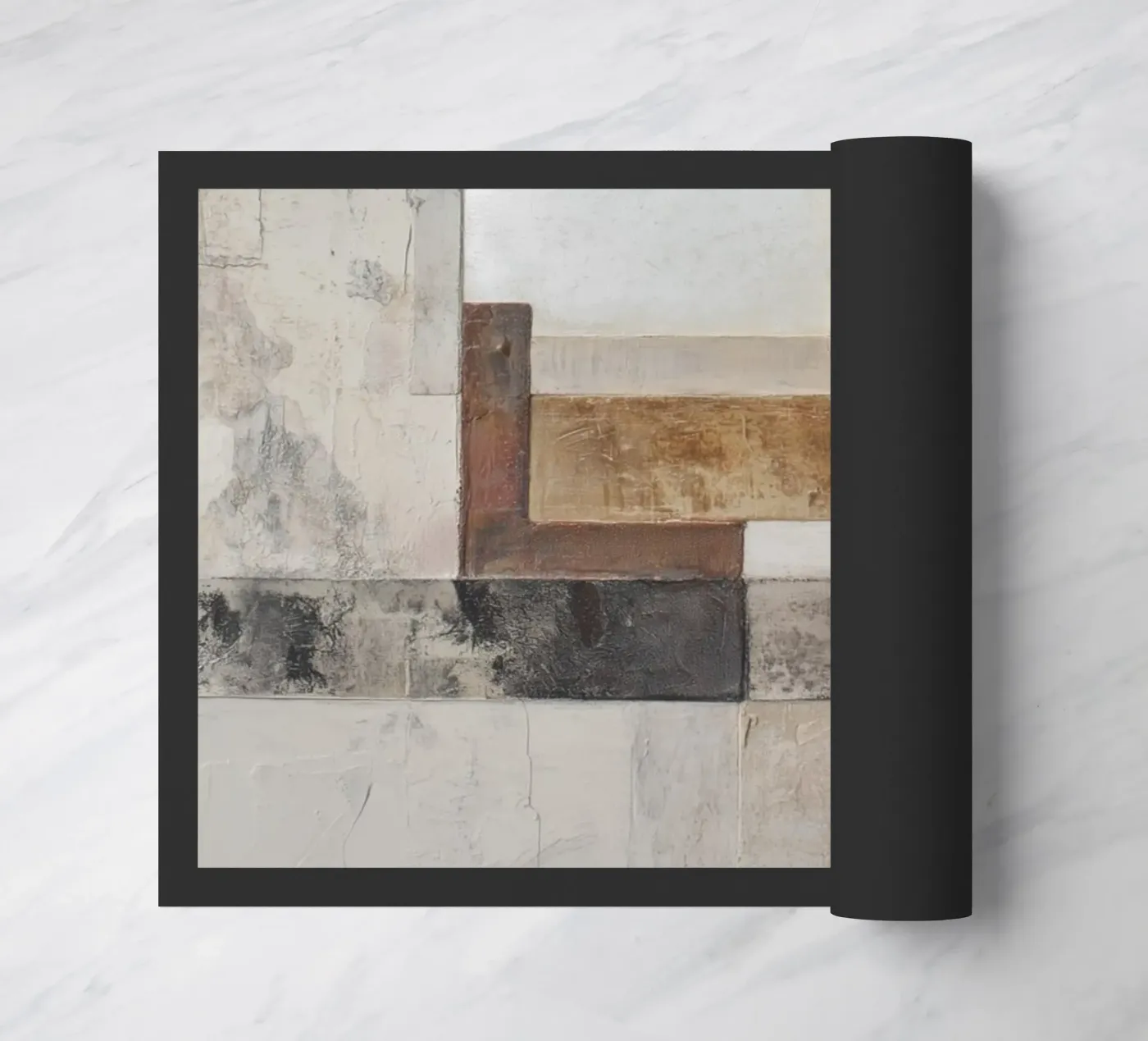 Gestructureerde velden Esthetiek deurmat van Carinaprint