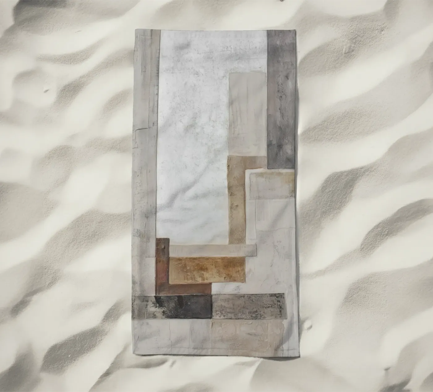 Structured fields Aesthetics beach towel by Carinaprint