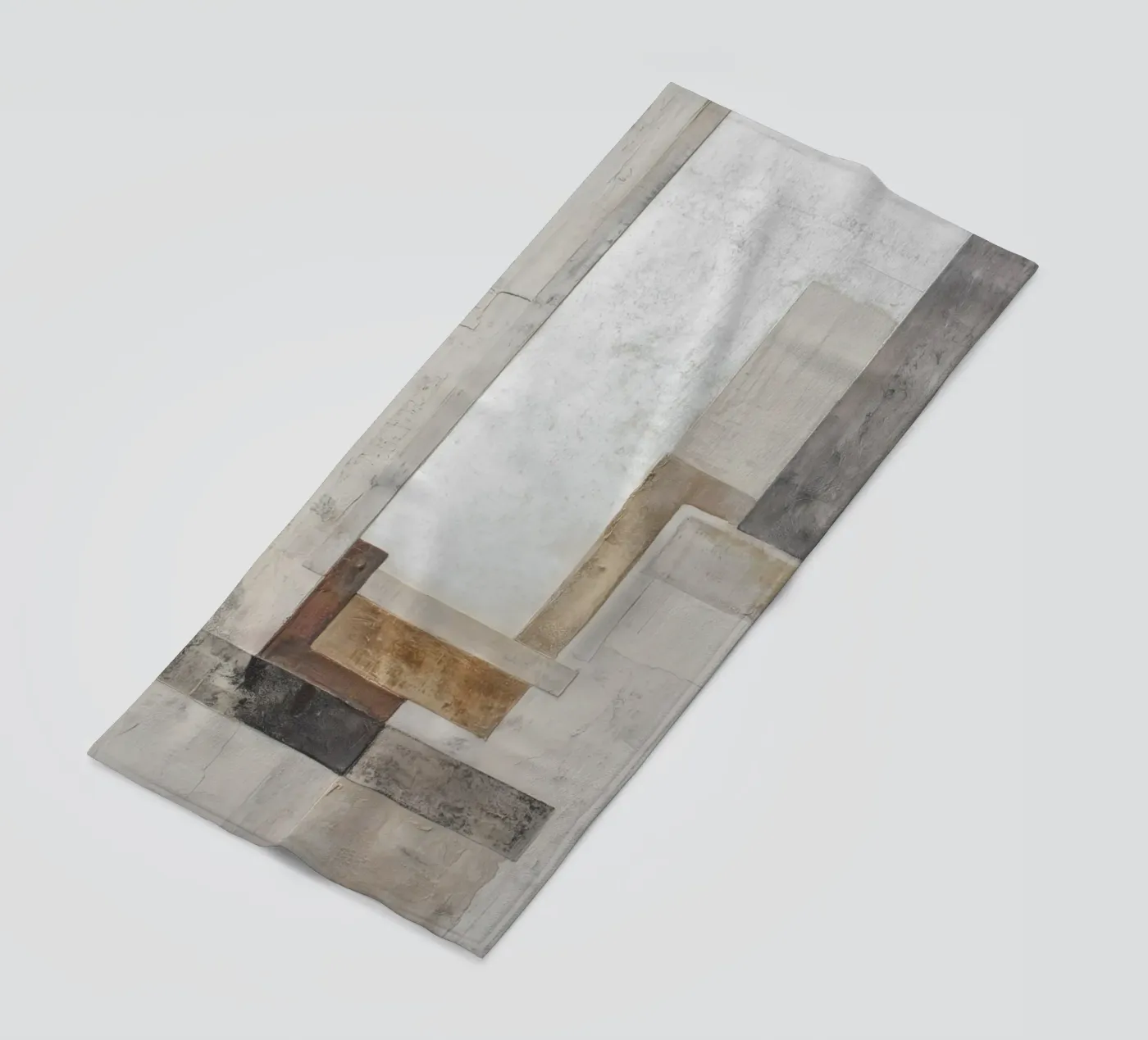 Structured fields Aesthetics beach towel by Carinaprint
