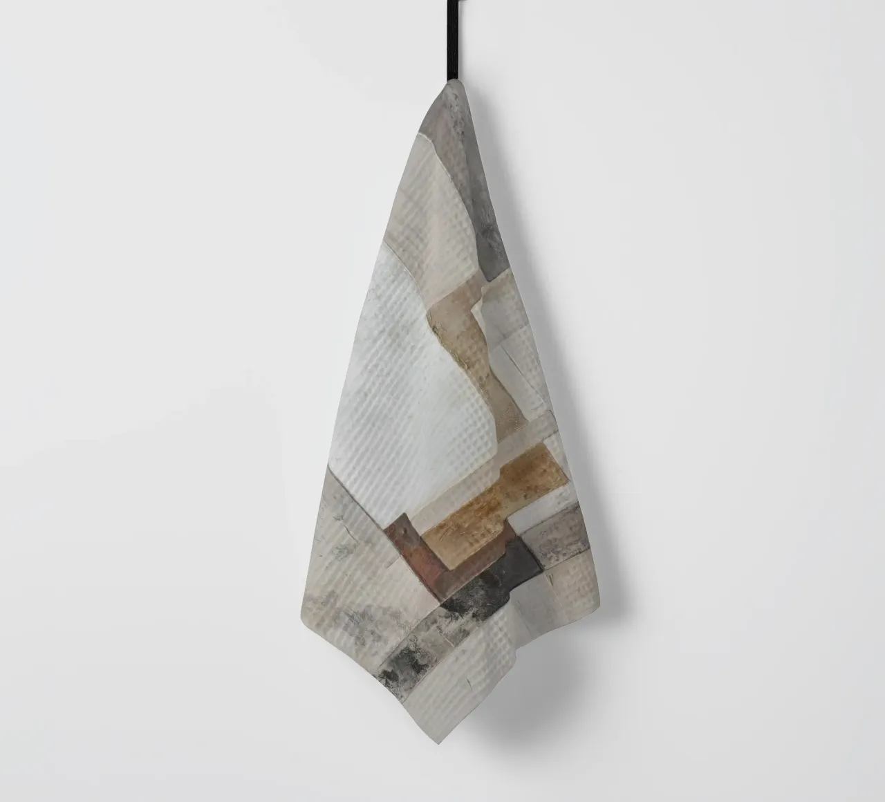 Structured fields Aesthetics tea towel by Carinaprint