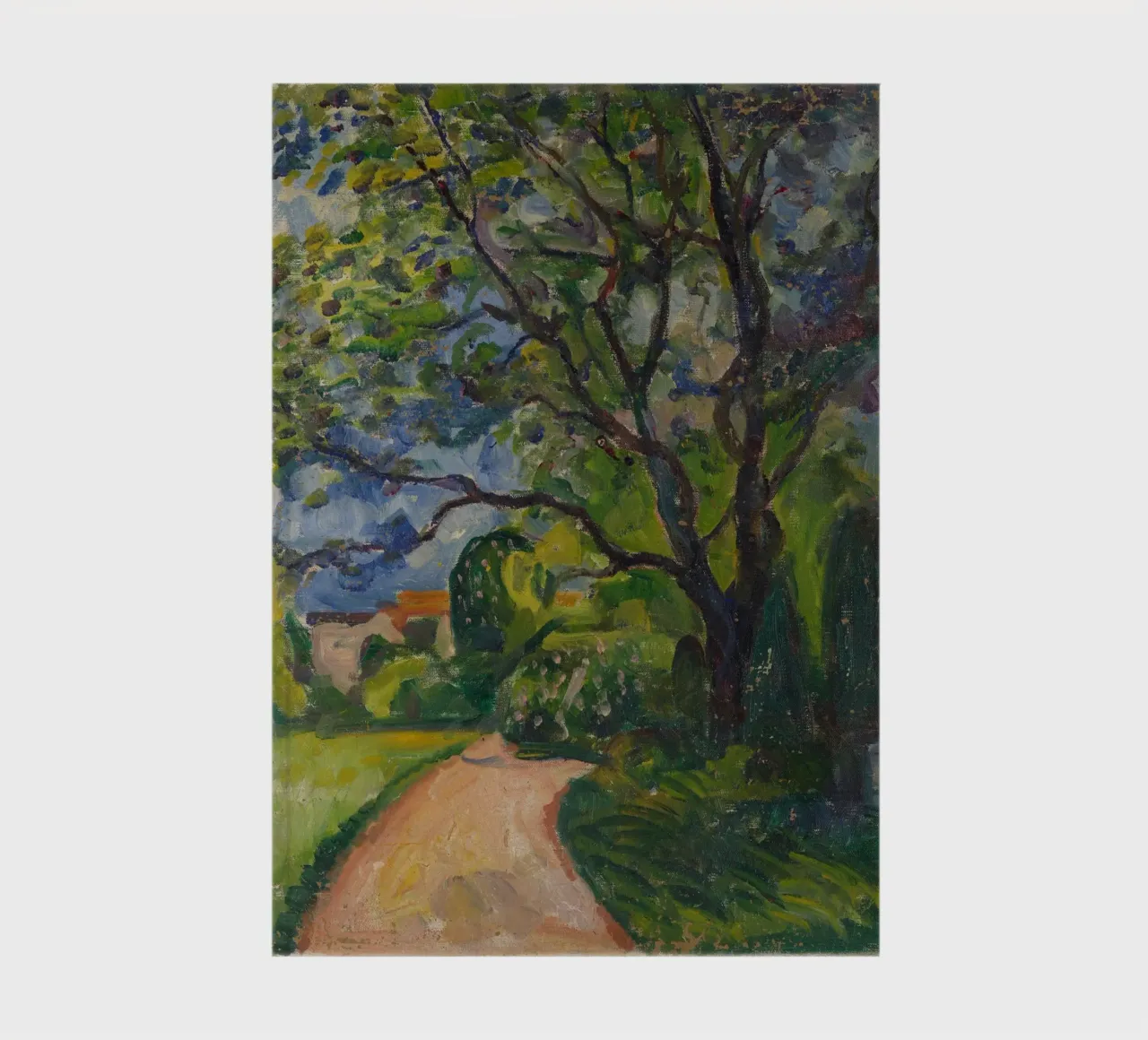 Edvard Munch - Road in the Middle of the Forest notebook by Rachel Gallery