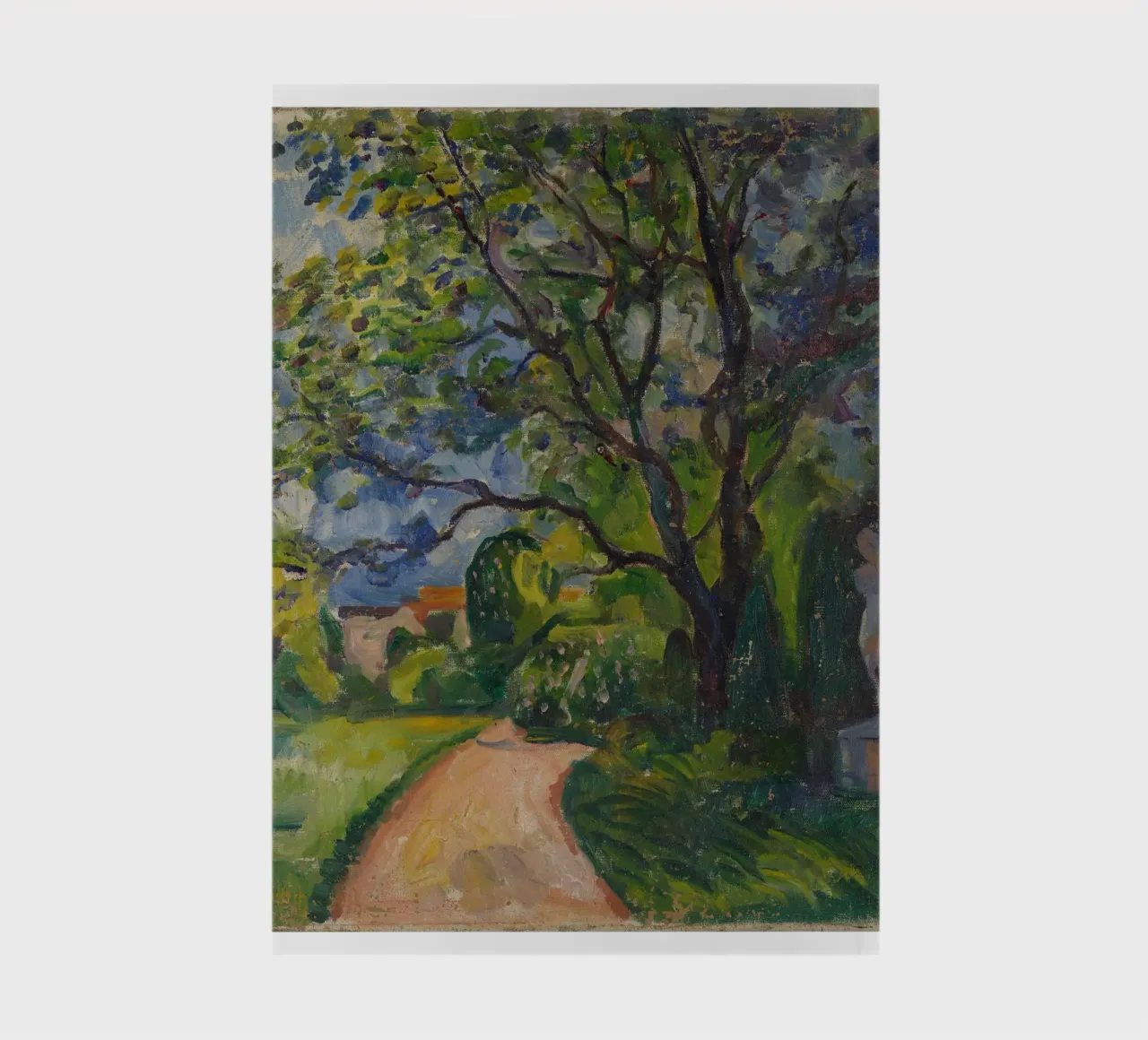 Edvard Munch - Road in the Middle of the Forest notebook by Rachel Gallery