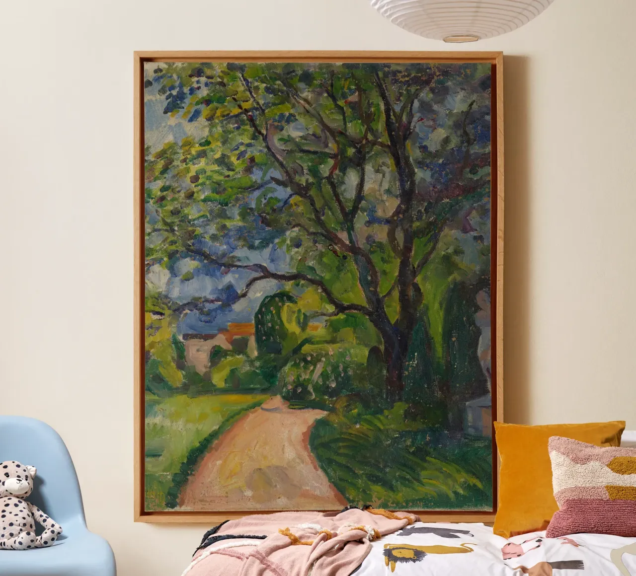 Edvard Munch - Weg in het midden van het bos canvas van Rachel Gallery