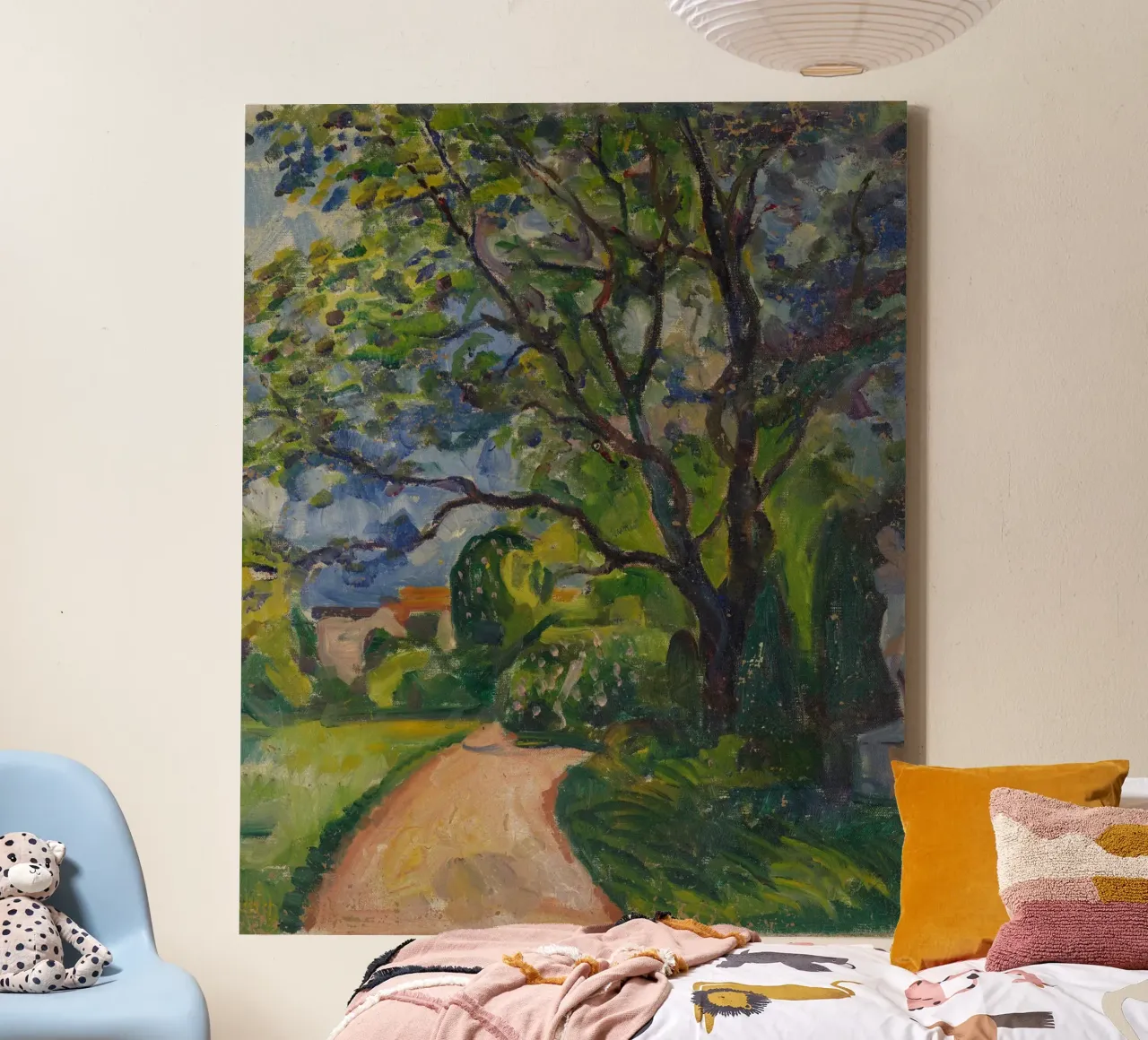 Edvard Munch - Weg in het midden van het bos canvas van Rachel Gallery
