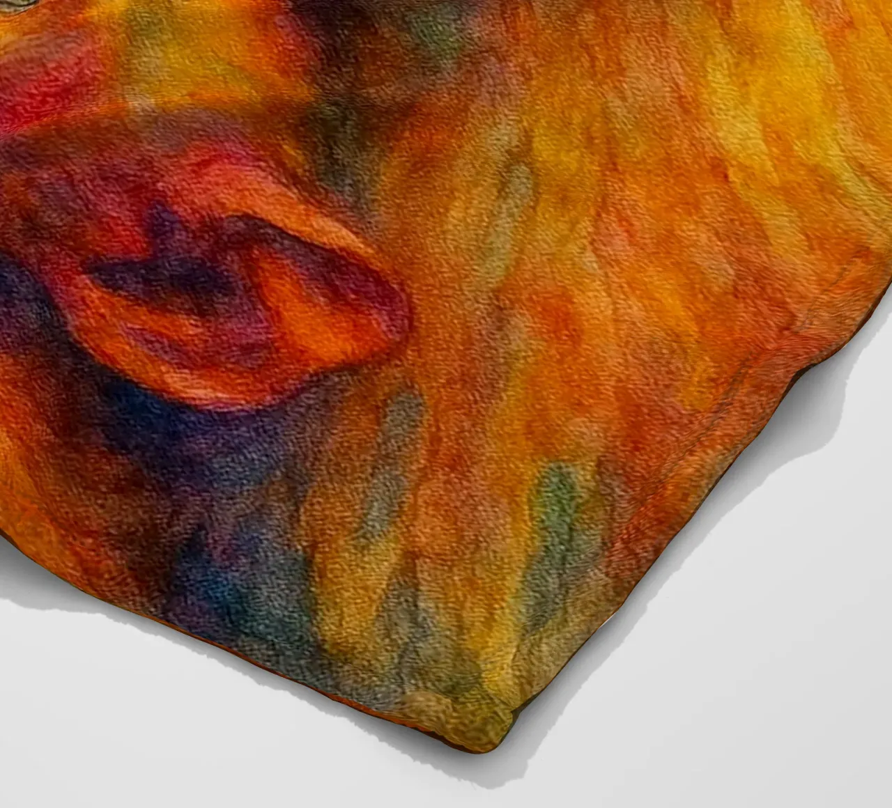 scimmia e il suo cubo pittura colorata coperta in pile da toegoe
