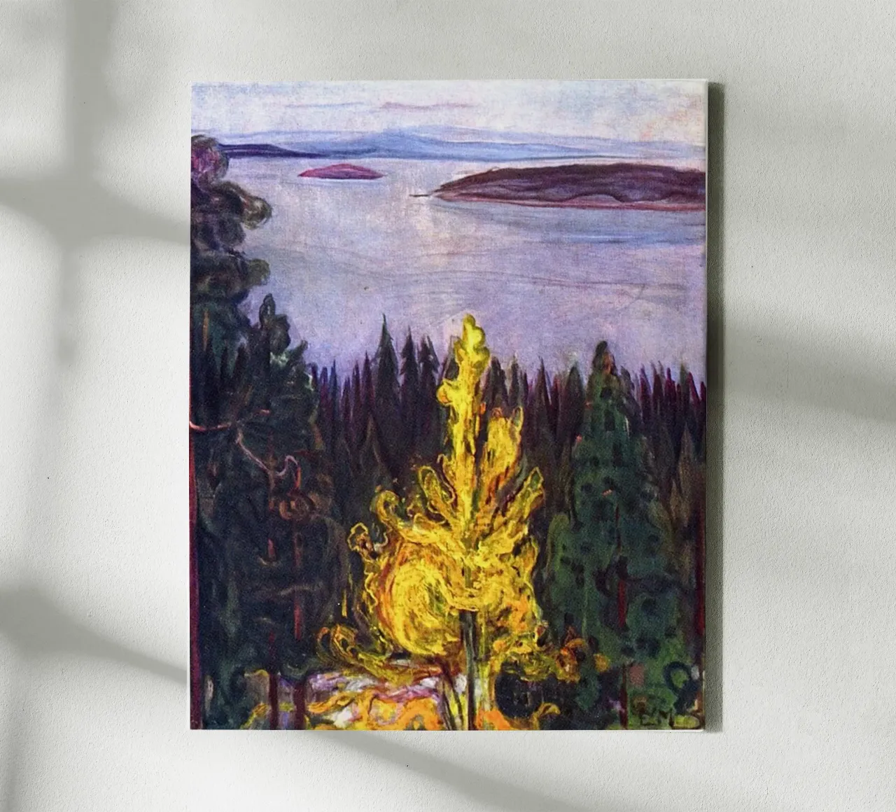 Edvard Munch - Fire On The Hill canvas by Rachel Gallery