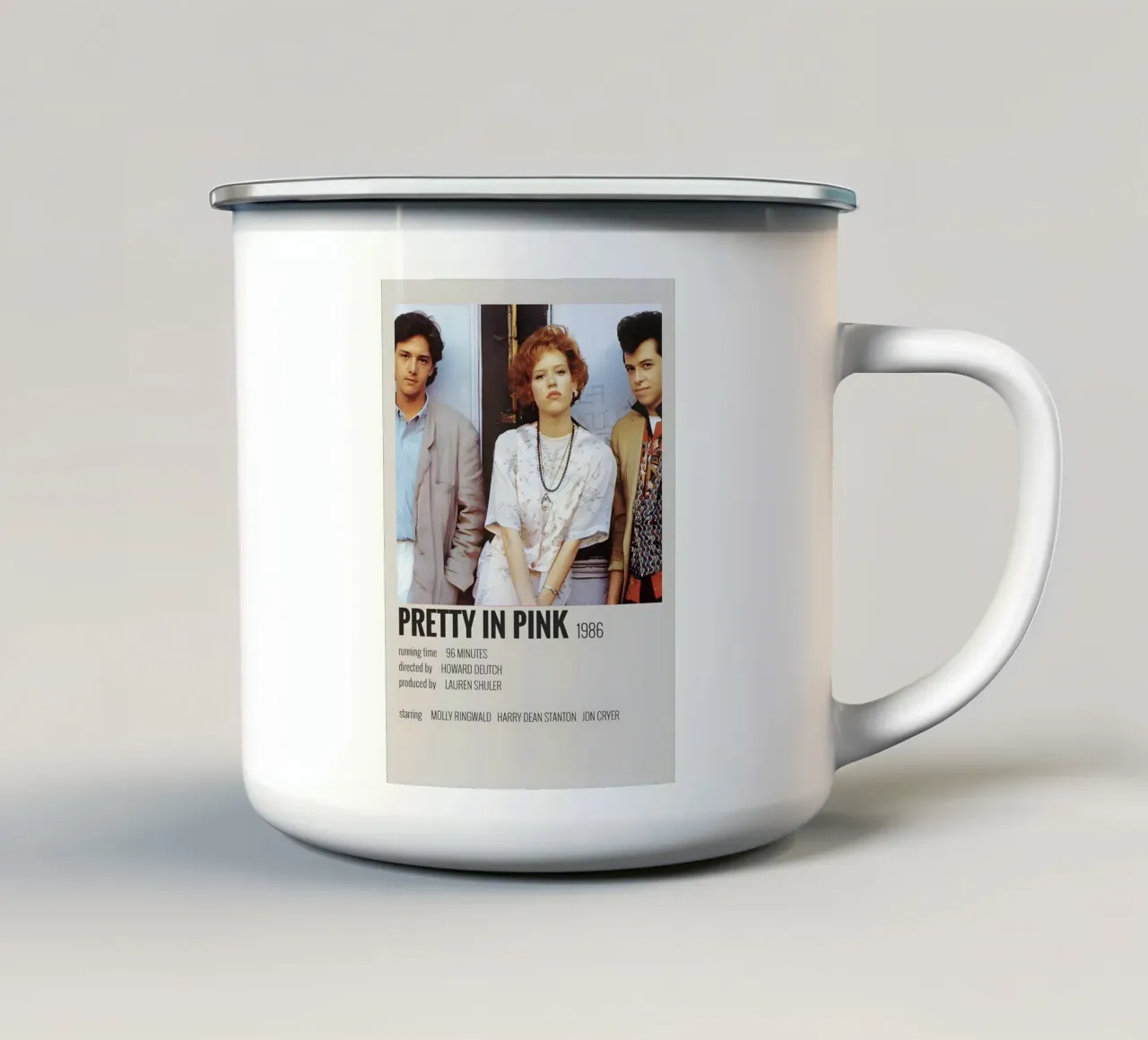 PRETTY IN PINK 1986 tazza in smalto da MVFminimalist