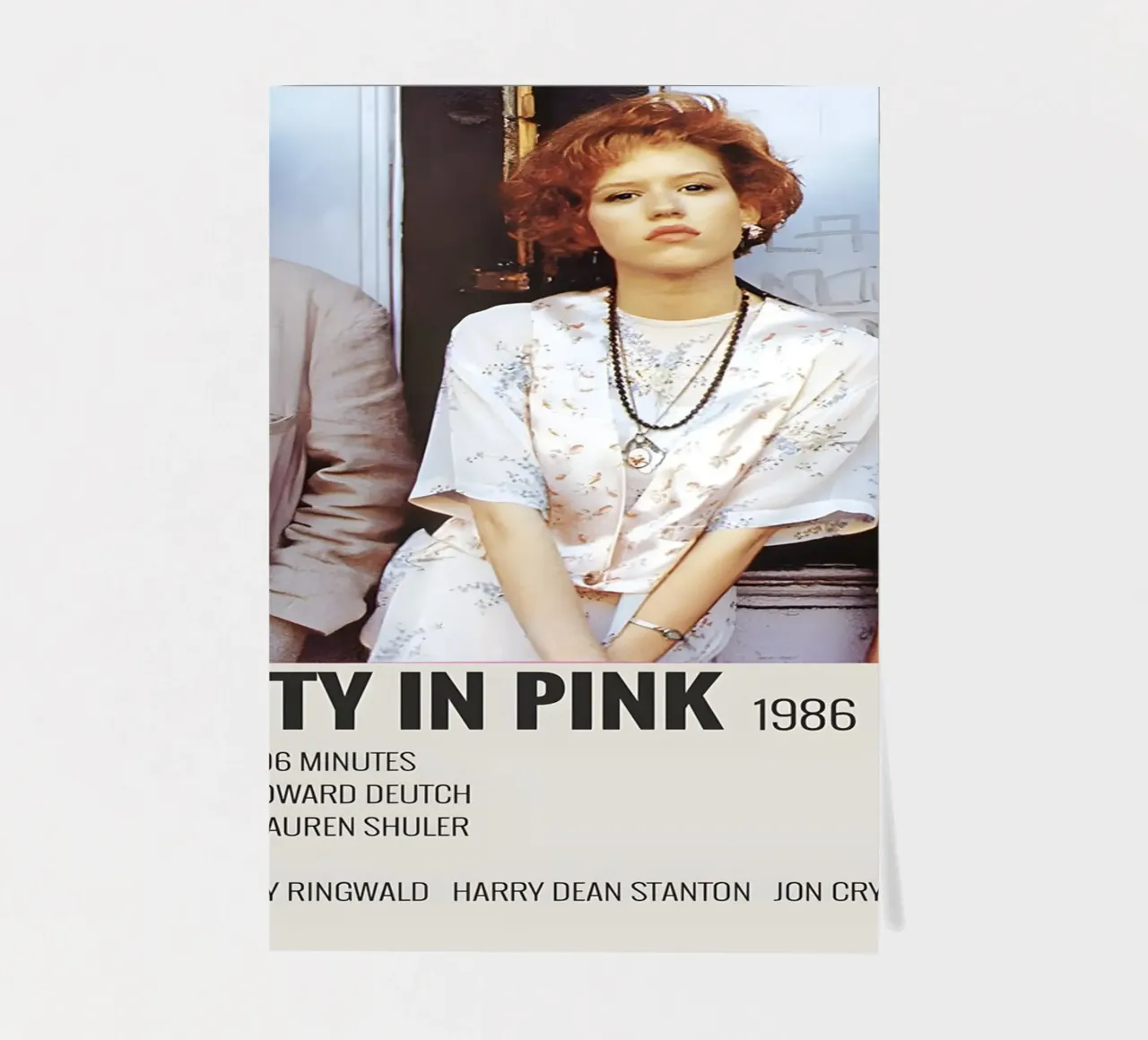PRETTY IN PINK 1986 sticker sheet by MVFminimalist