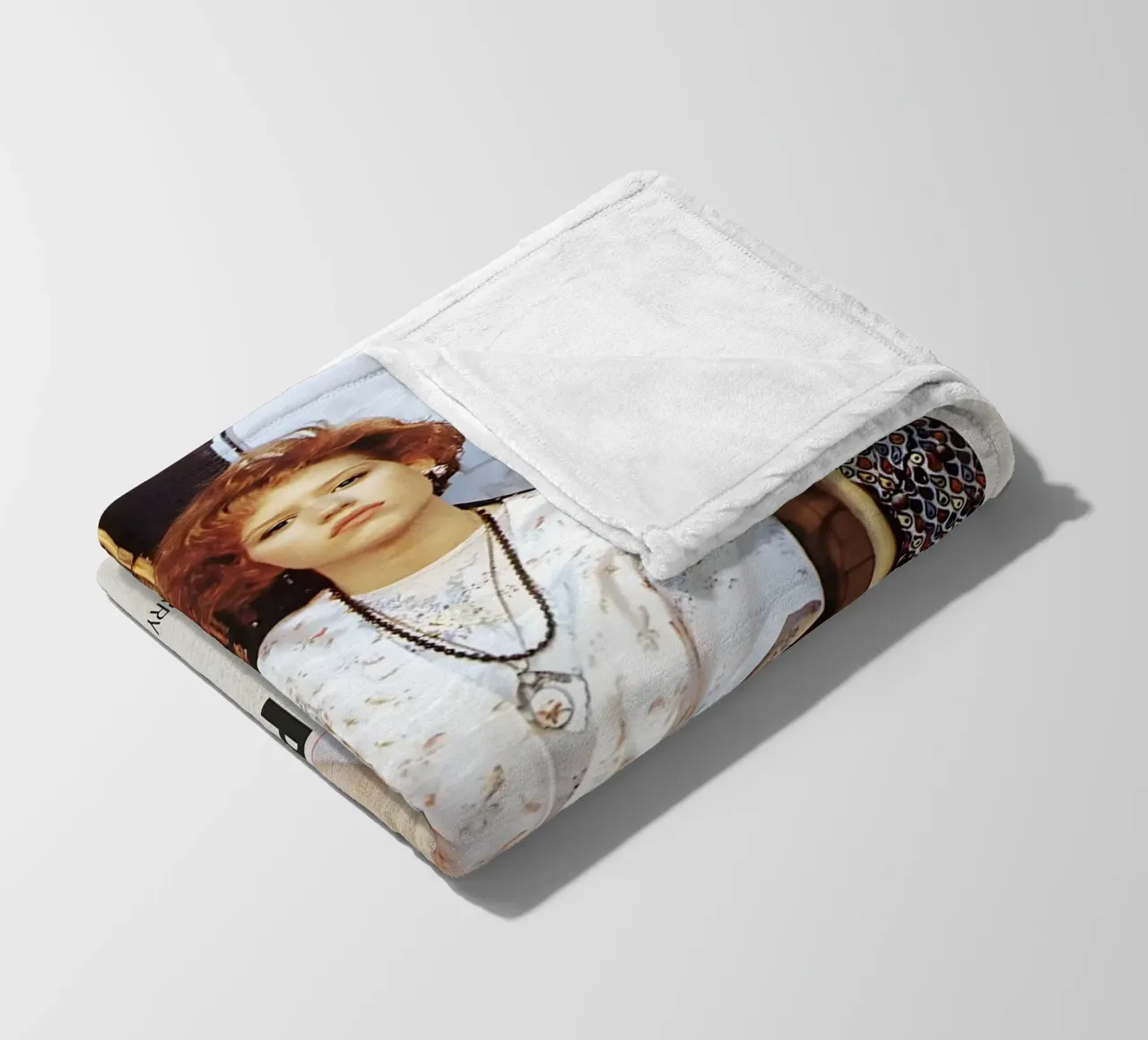 PRETTY IN PINK 1986 fleece blanket by MVFminimalist
