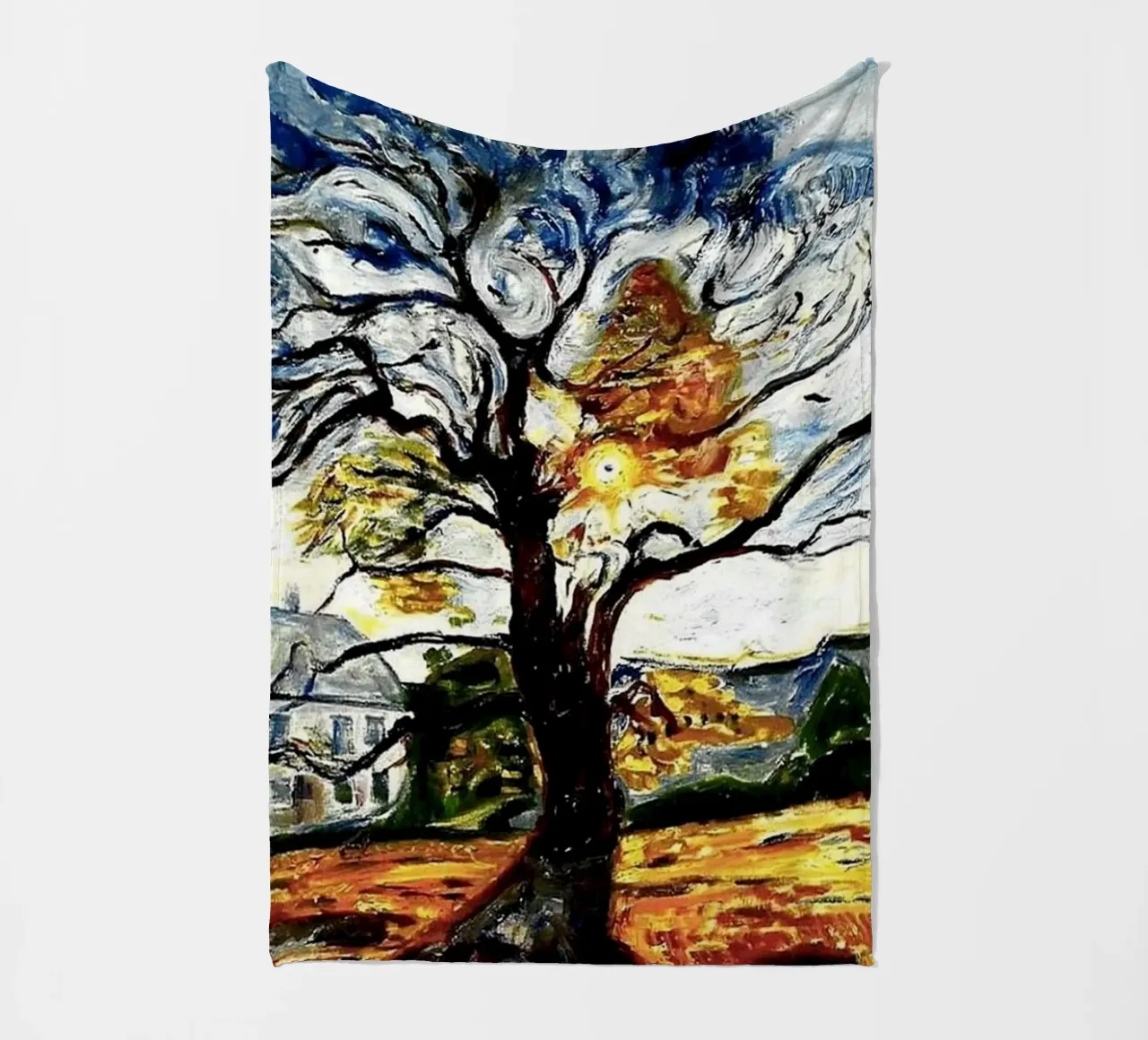 Edvard Munch - Grande albero astratto coperta in pile da Rachel Gallery
