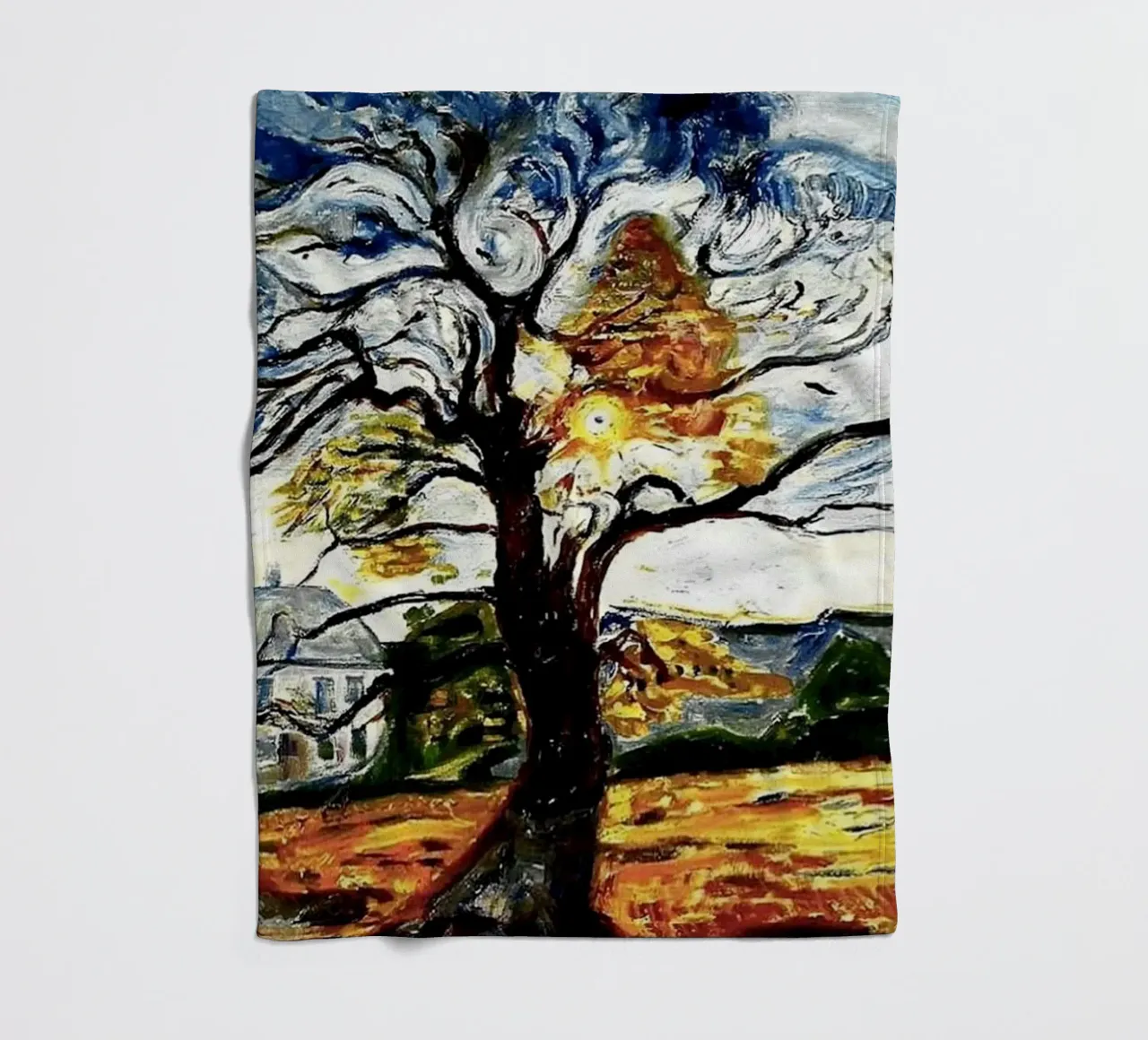 Edvard Munch - Grande albero astratto coperta in pile da Rachel Gallery