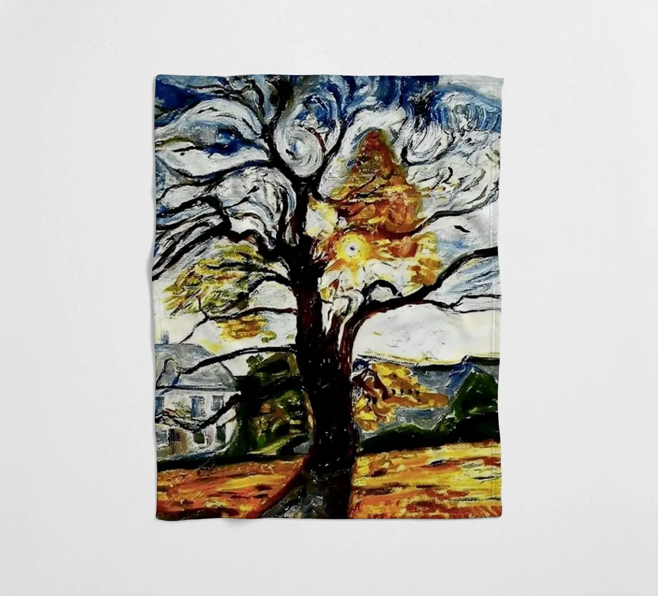 Edvard Munch - Grande albero astratto coperta in pile da Rachel Gallery