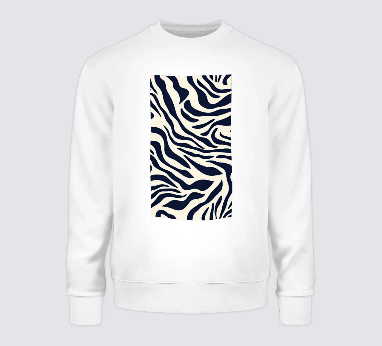 Zebra Print Pattern felpa da graphic design