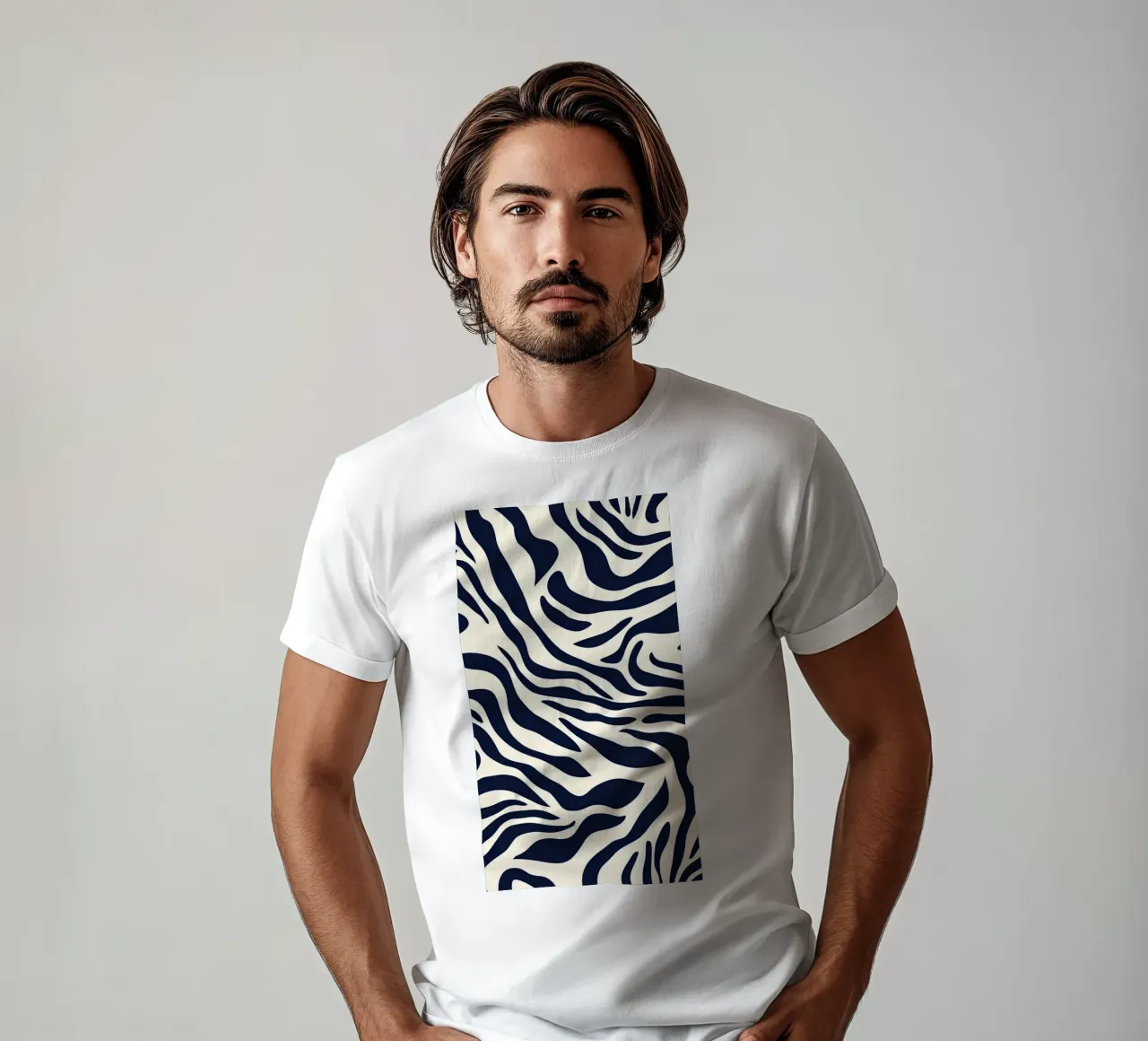 Zebra Print Pattern t-shirt by graphic design
