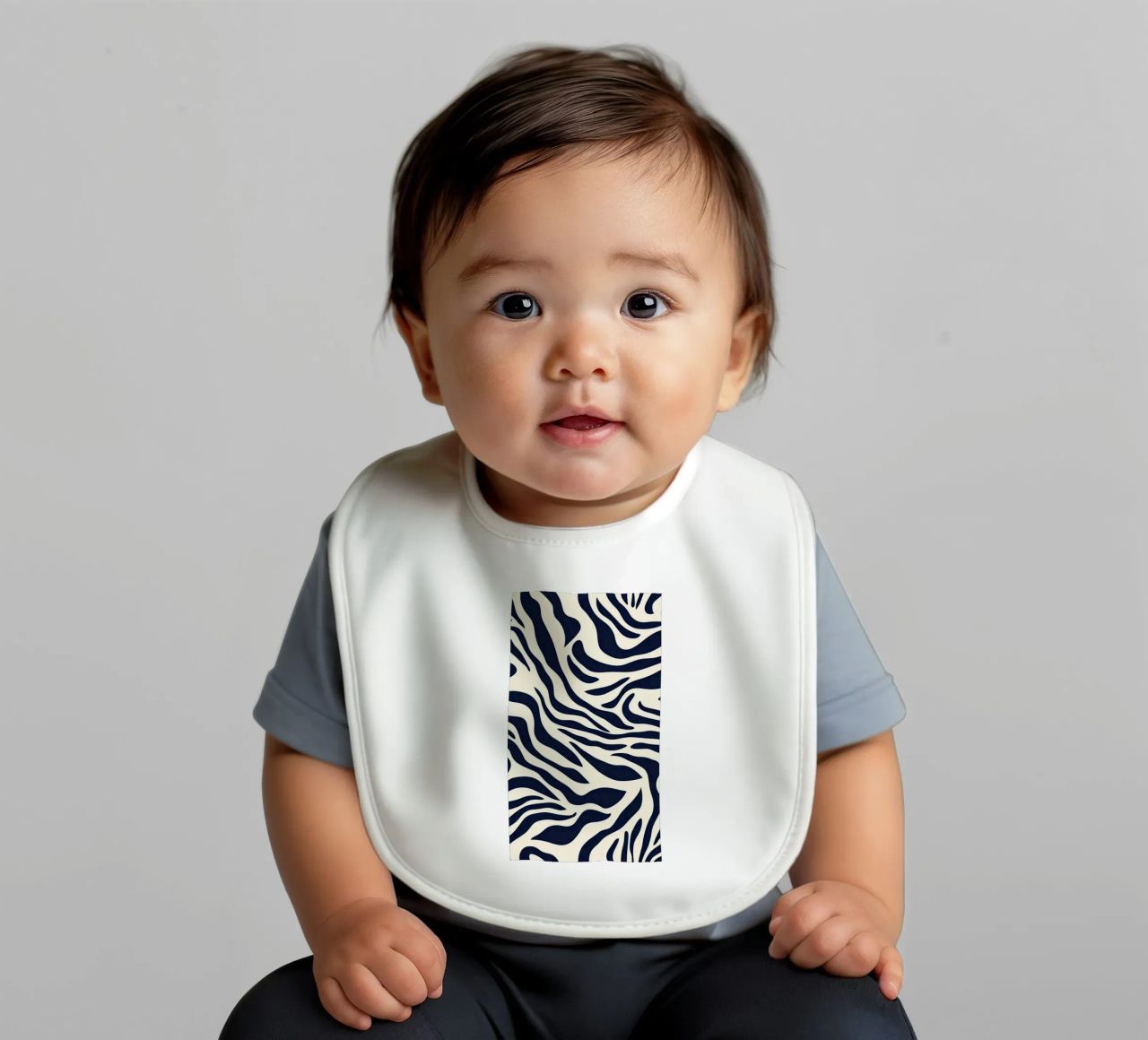 Zebra Print Pattern bavaglino da graphic design