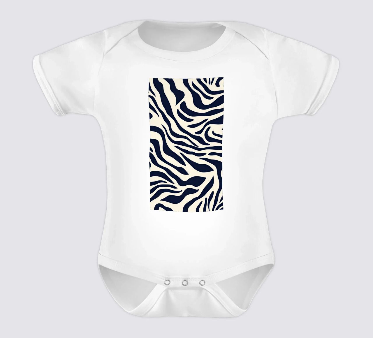 Zebra Print Pattern body neonato maniche corte da graphic design