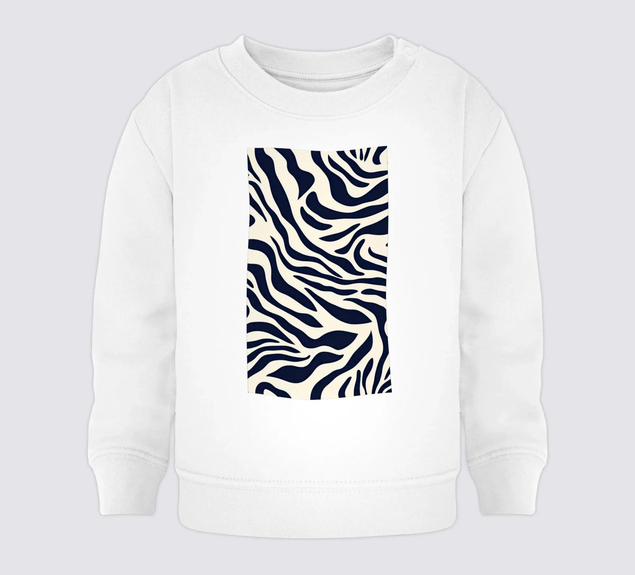 Zebra Print Pattern felpa neonato da graphic design