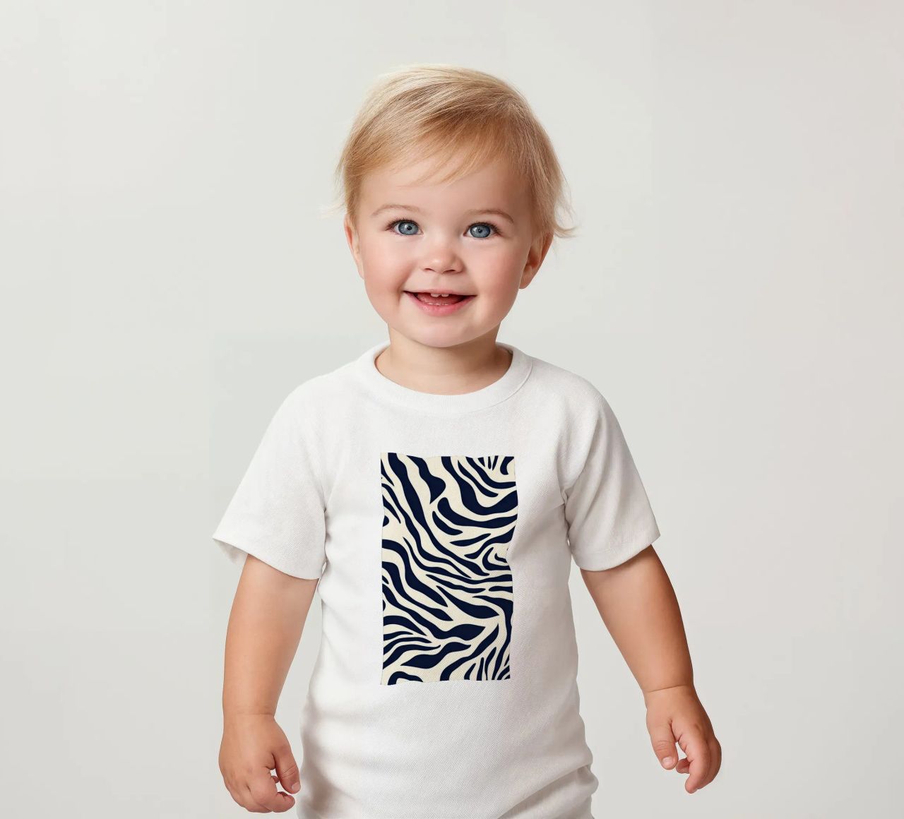 Zebra Print Pattern maglietta neonato da graphic design