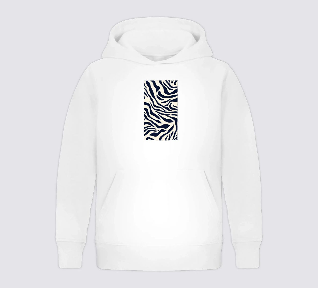 Zebra Print Pattern felpa bambino con cappuccio da graphic design