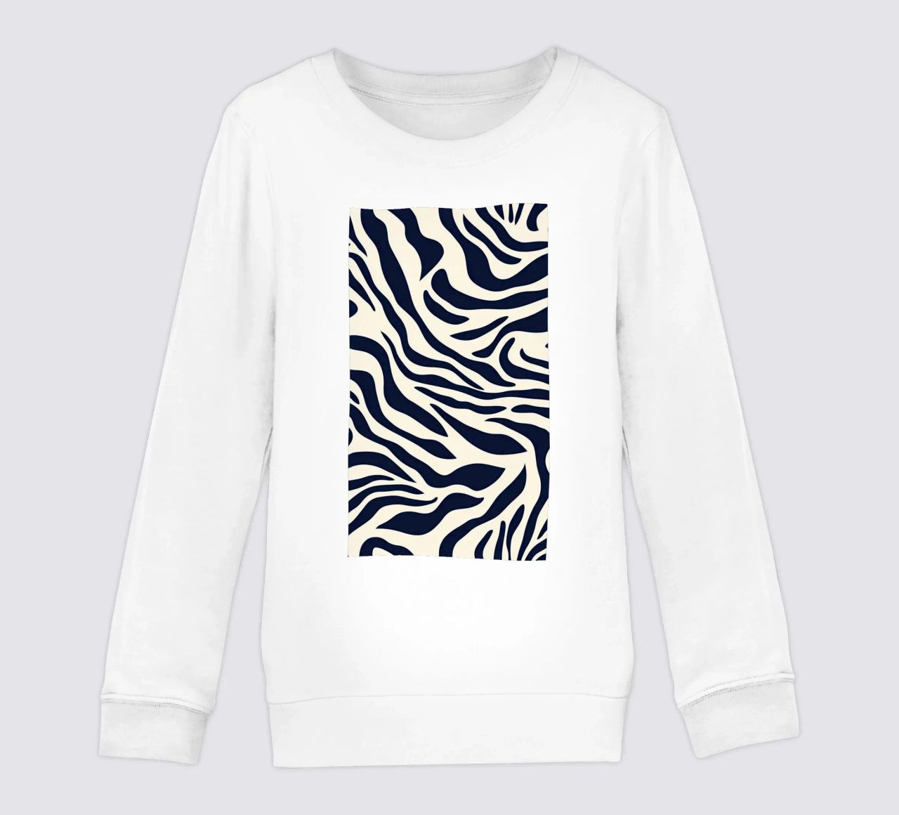 Zebra Print Pattern felpa bambino da graphic design