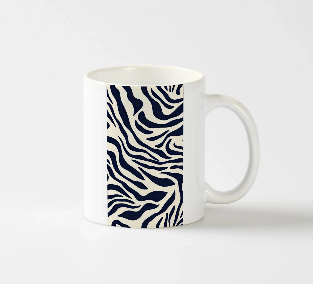 Zebra Print Pattern tazza in ceramica da graphic design