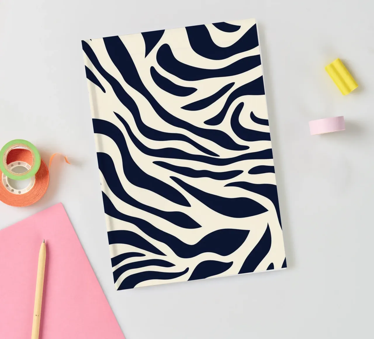 Zebra Print Pattern Notizbuch von graphic design