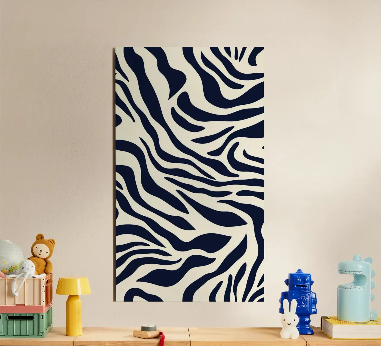 Zebra Print Pattern Alu-Dibond von graphic design