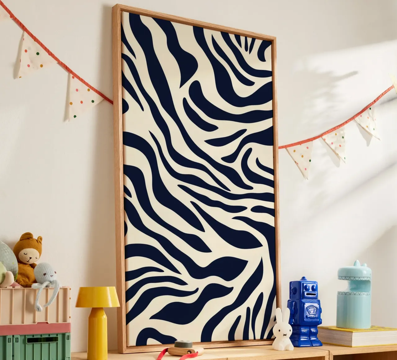 Zebra Print Pattern Leinwand von graphic design