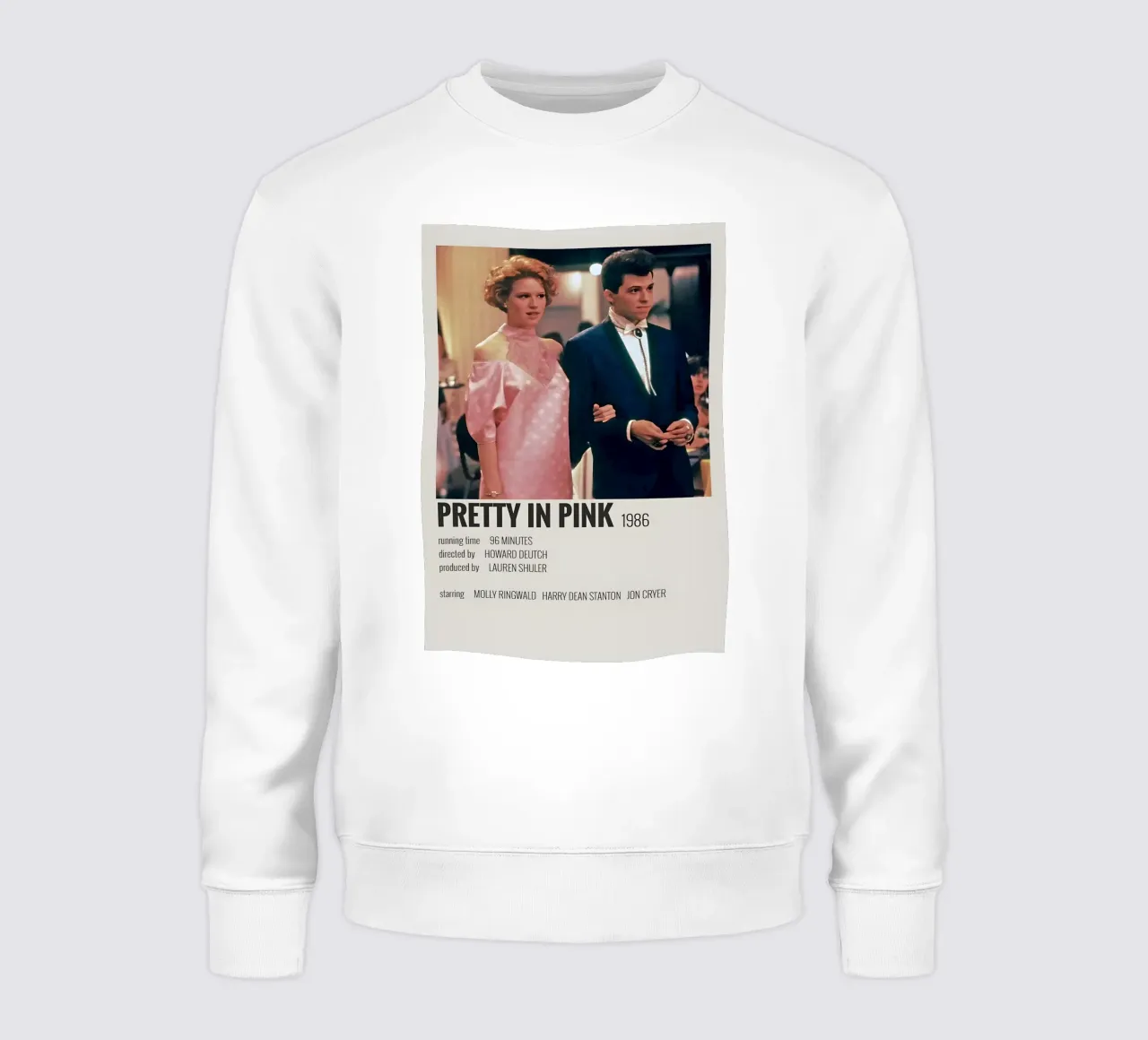 PRETTY IN PINK 1986 felpa da MVFminimalist