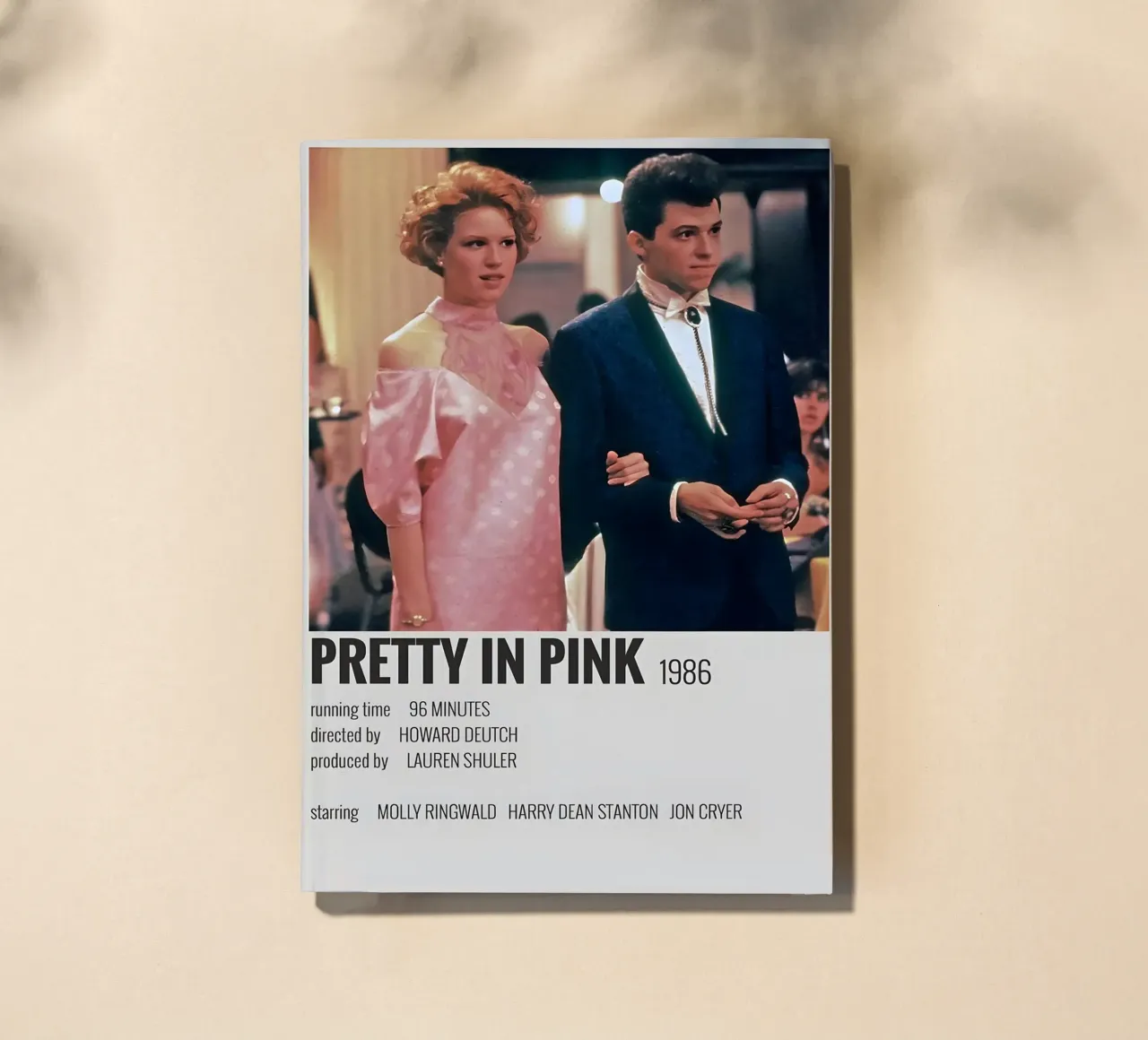 PRETTY IN PINK 1986 notebook by MVFminimalist