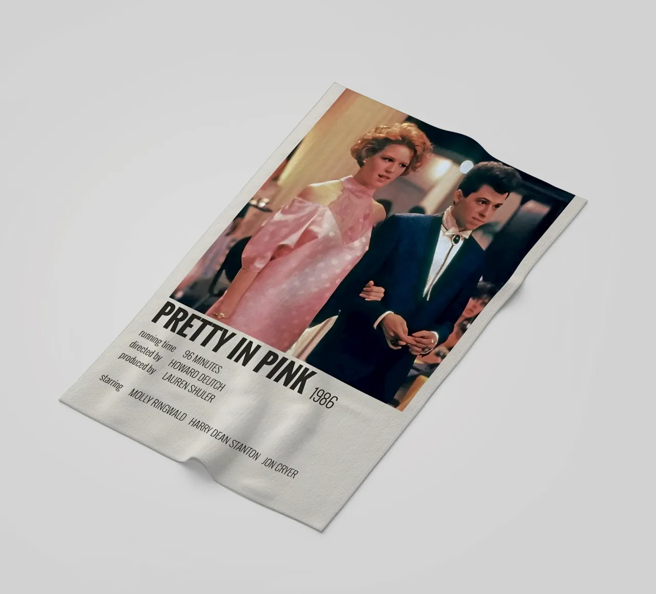 PRETTY IN PINK 1986 telo mare da MVFminimalist