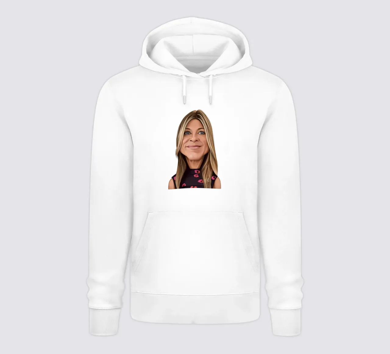 Jennifer Aniston felpa con cappuccio da Rob Art | Illustration