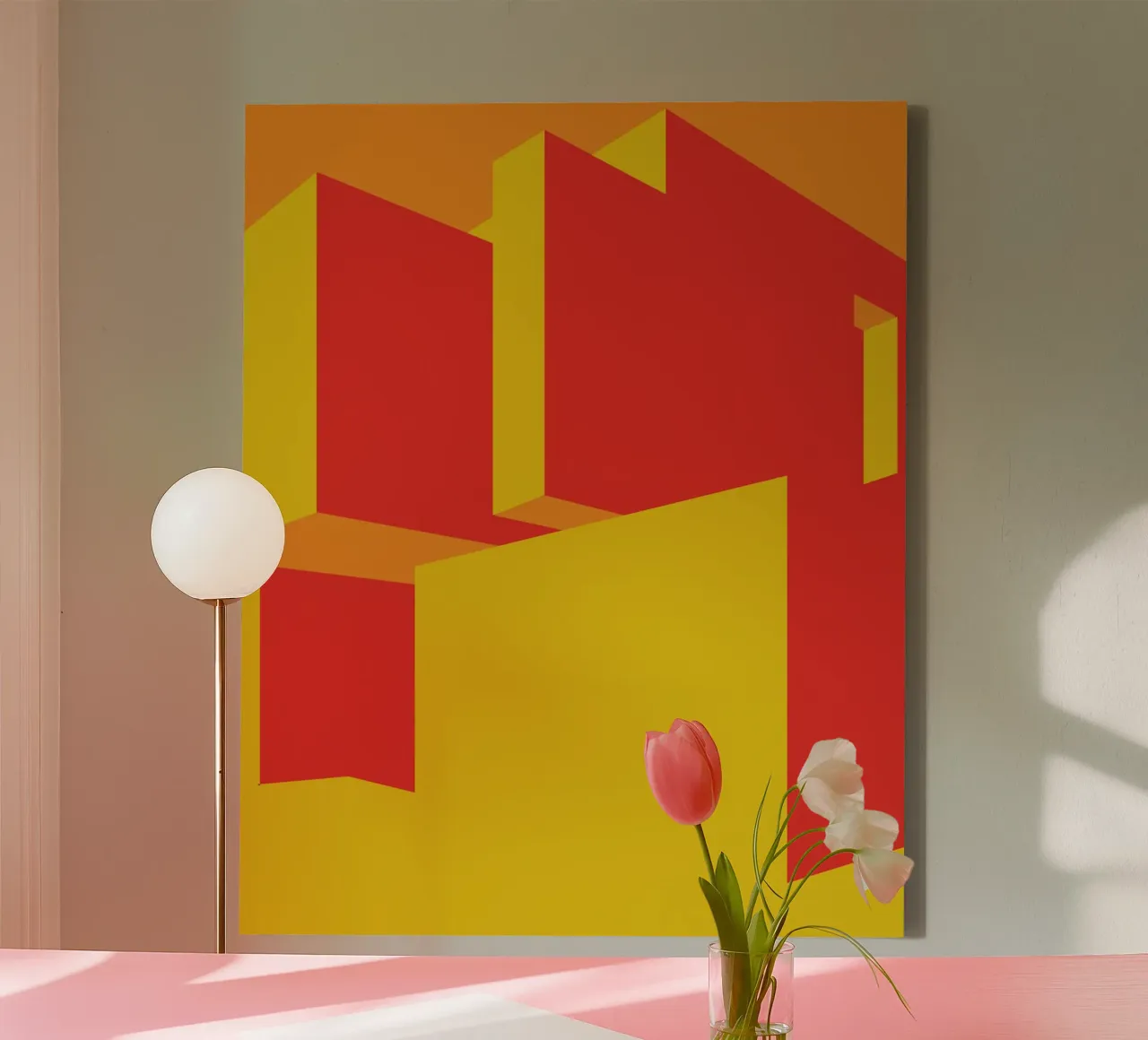 Costruire lo spirito Bauhaus tela con Cornice a cassetta da Family Bauhaus Art