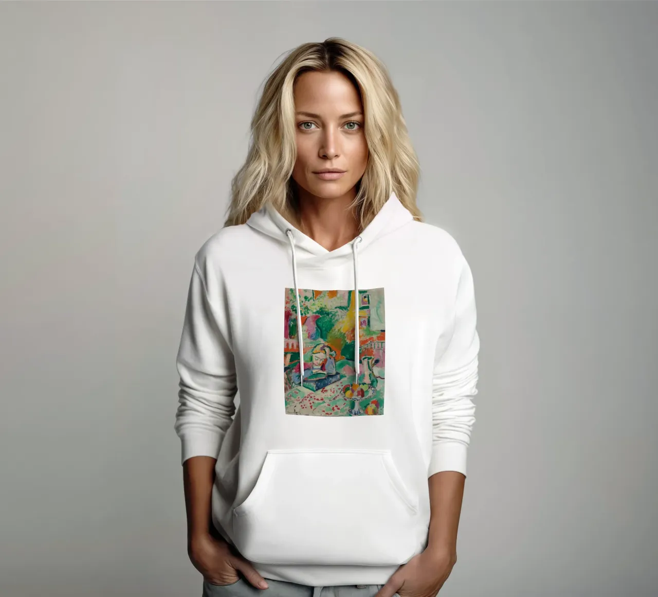 Henri Matisse Estilo abstracto sudadera con capucha de Art In The Sky