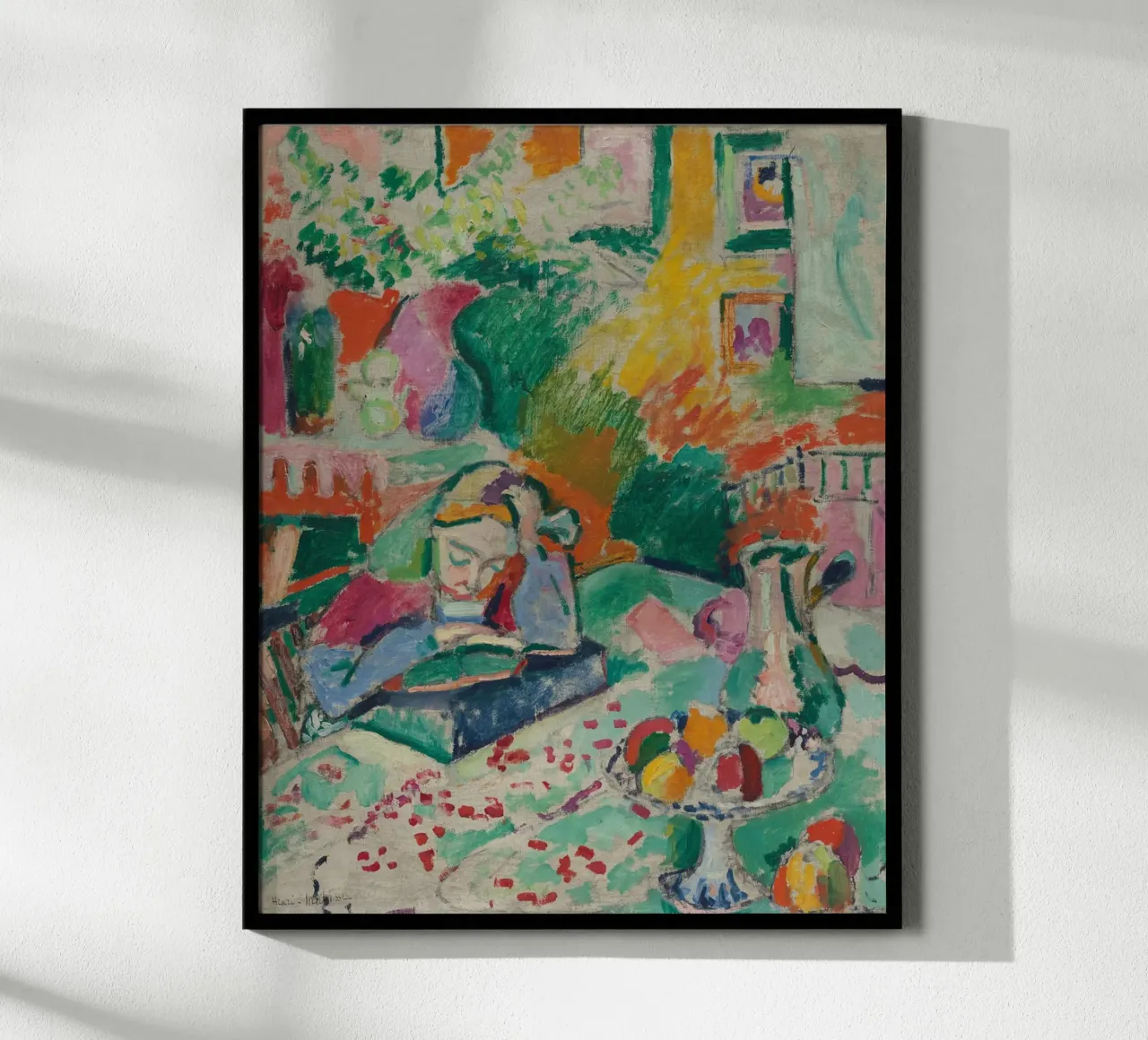 Henri Matisse Abstract Style Poster mit Aluminium Rahmen von Art In The Sky