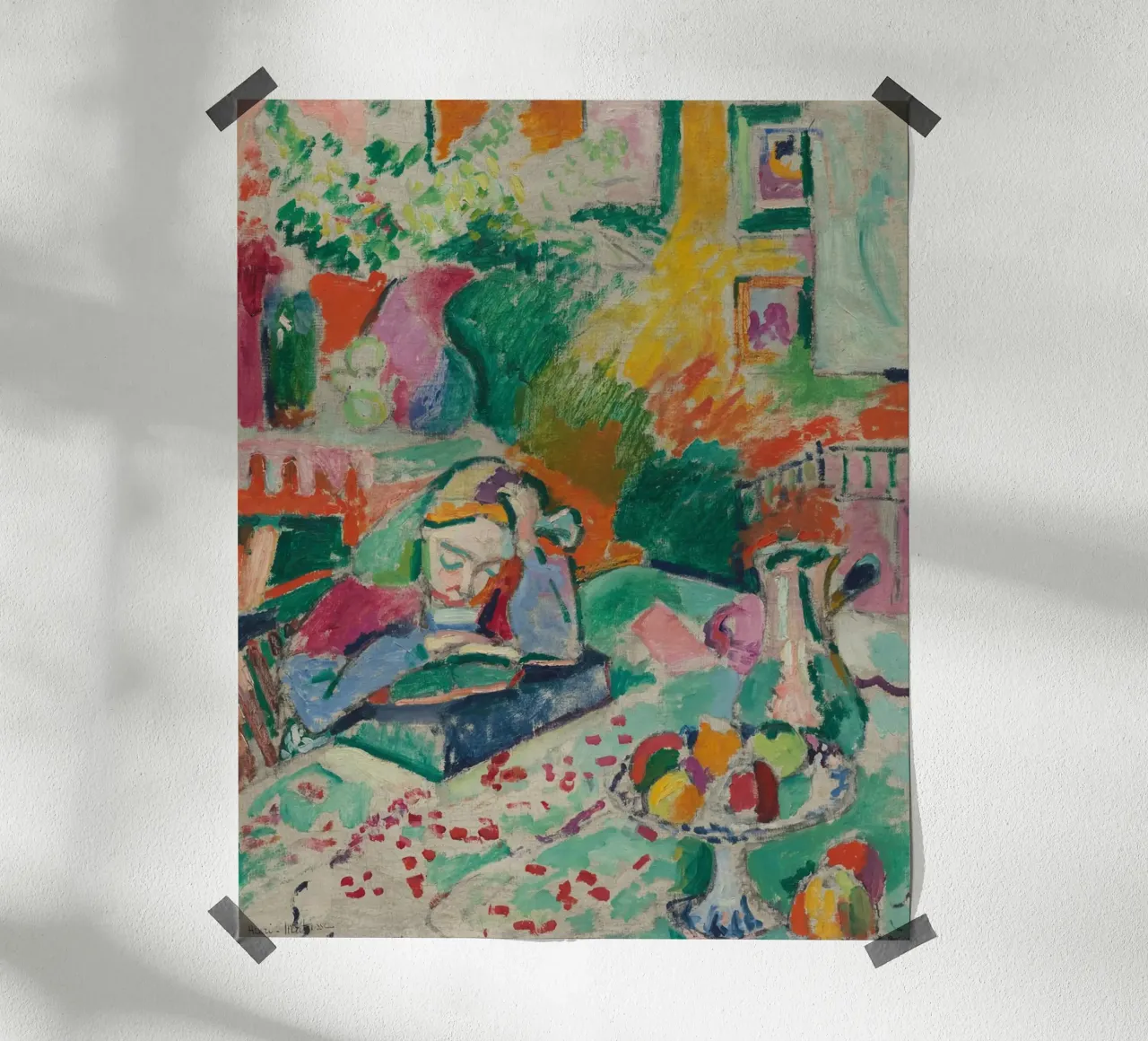 Henri Matisse Abstract Style Poster mit Aluminium Rahmen von Art In The Sky