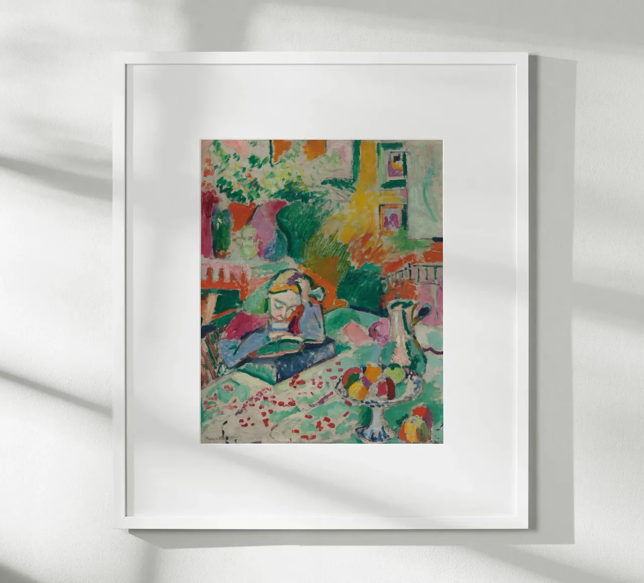 Henri Matisse Abstract Style Poster mit Aluminium Rahmen von Art In The Sky