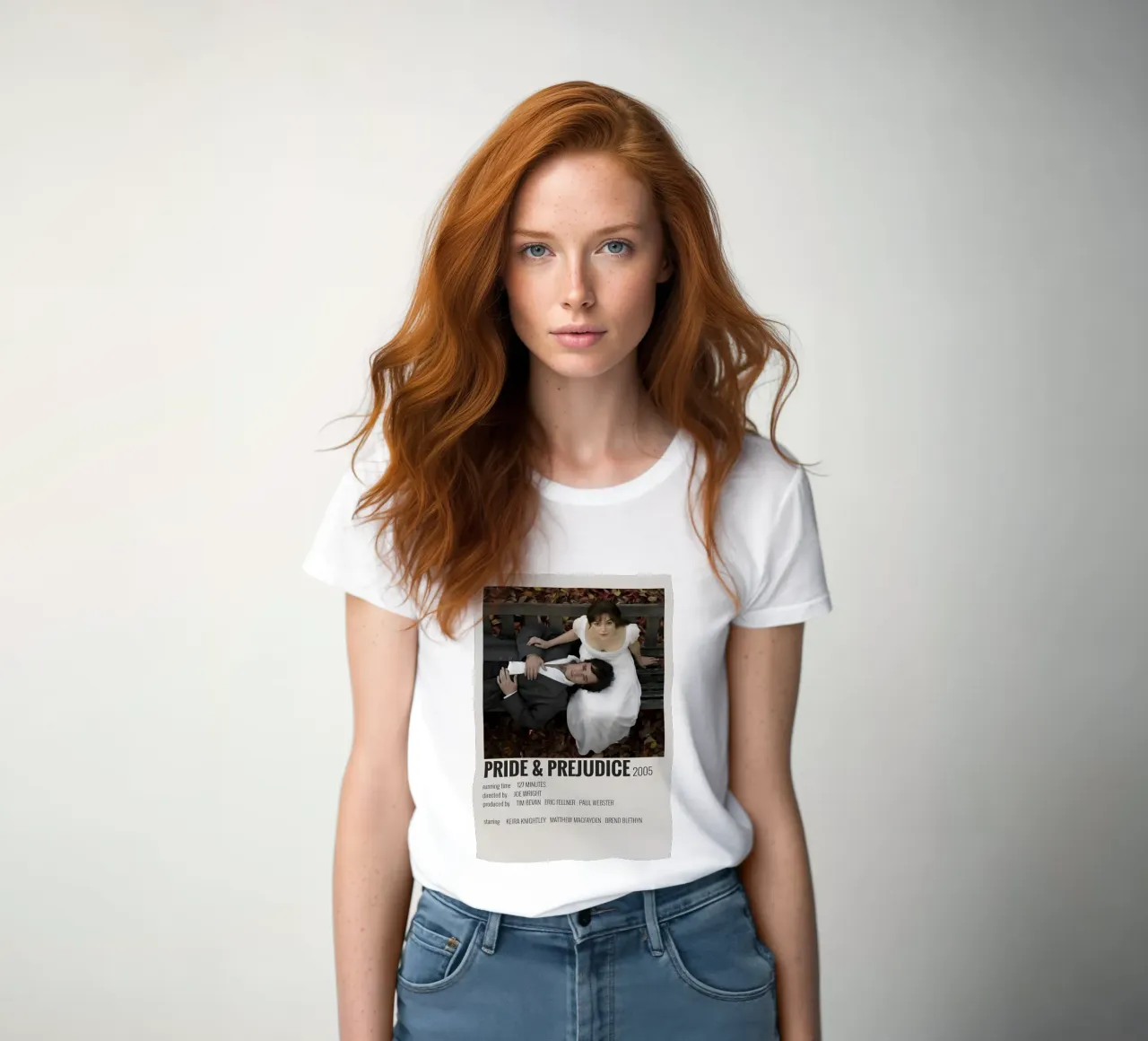 PRIDE & PREJUDICE 2005 women's fitted t-shirt by MVFminimalist