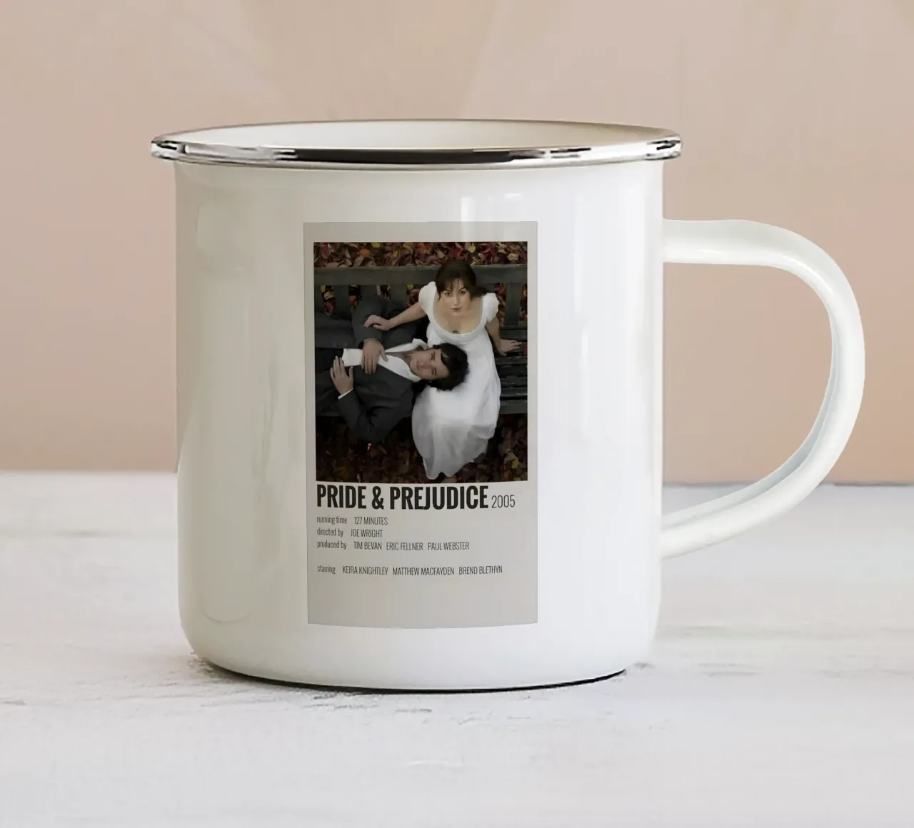 PRIDE & PREJUDICE 2005 tazza in smalto da MVFminimalist