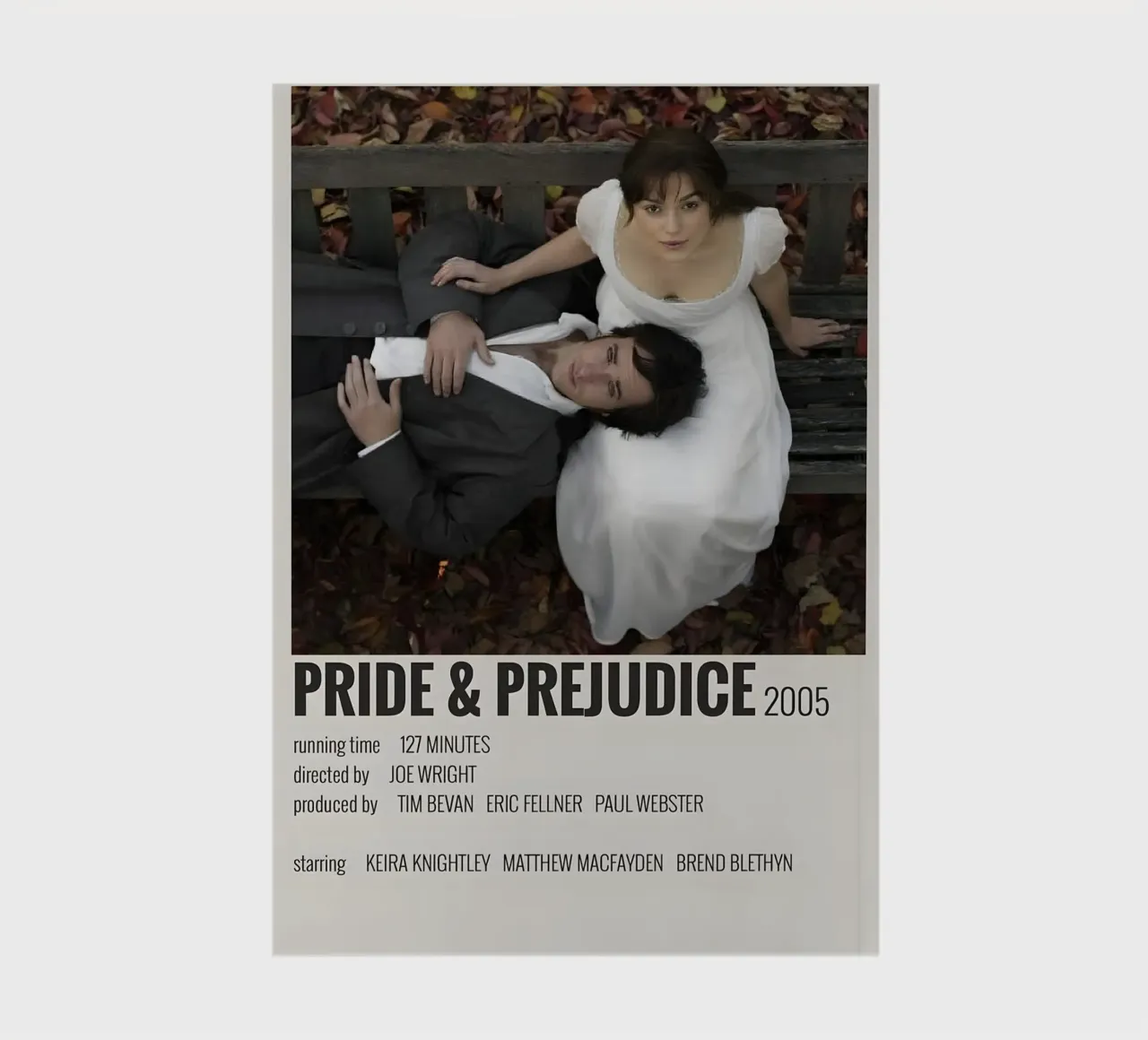 PRIDE & PREJUDICE 2005 notebook by MVFminimalist