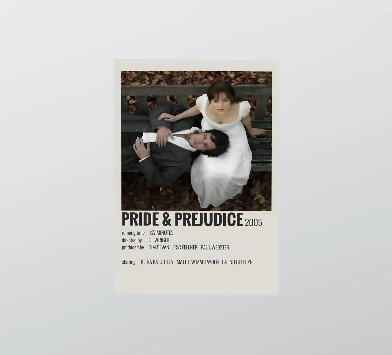 PRIDE & PREJUDICE 2005 sticker by MVFminimalist