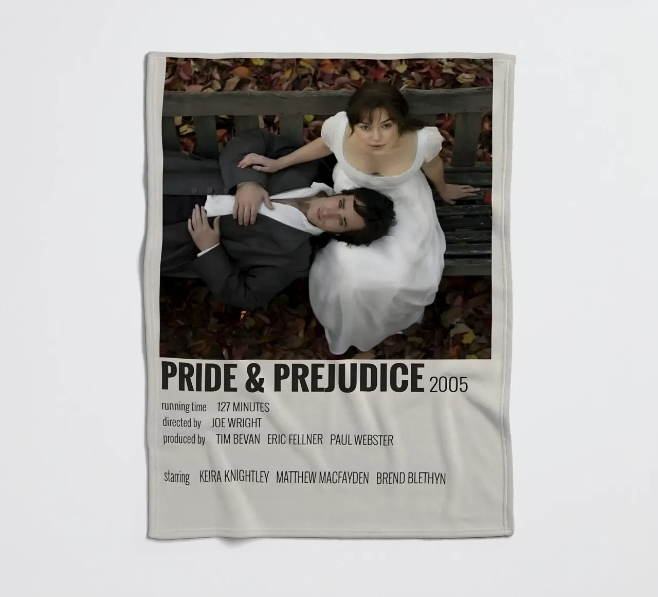 PRIDE & PREJUDICE 2005 coperta in pile da MVFminimalist