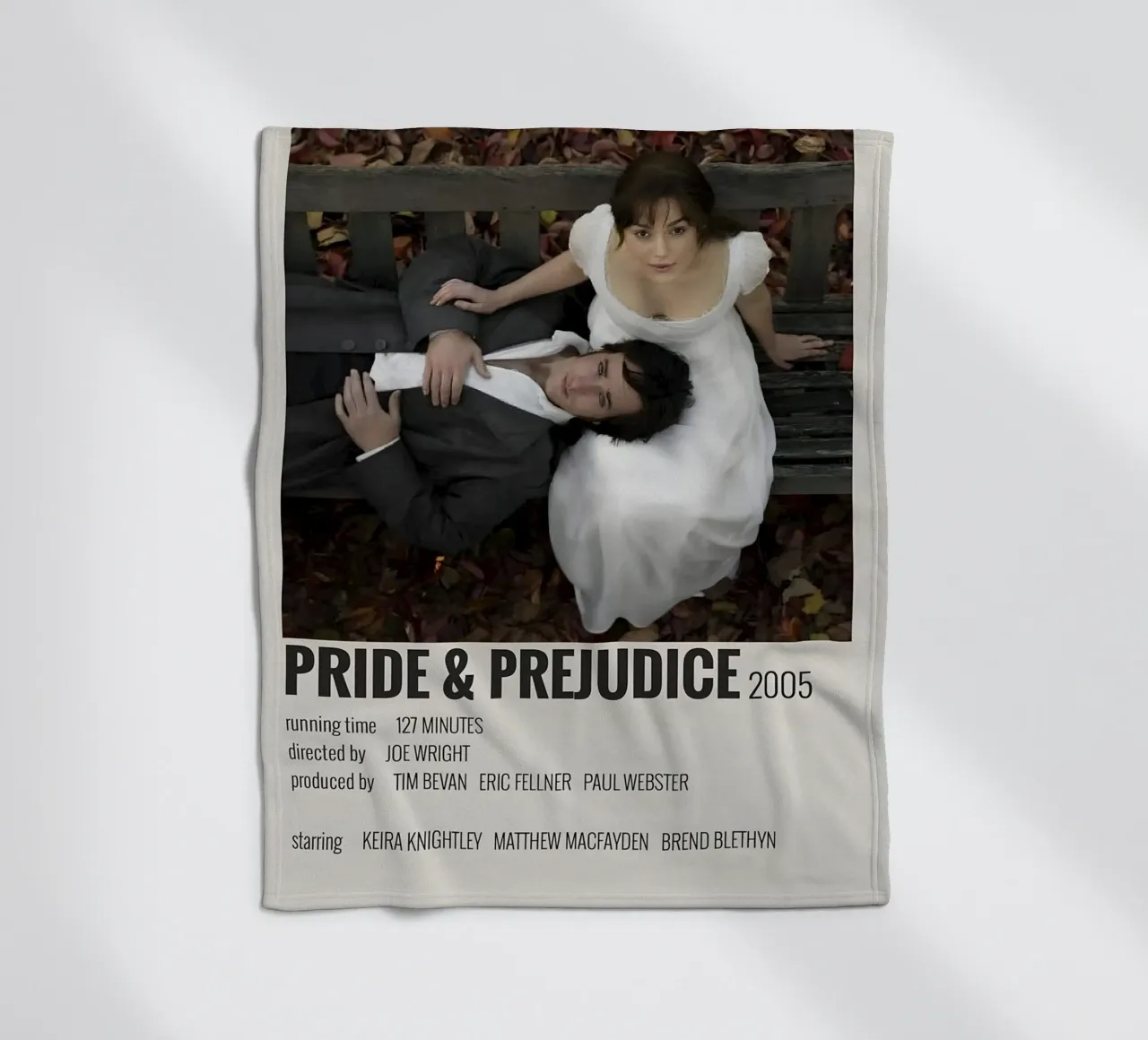 PRIDE & PREJUDICE 2005 coperta in pile da MVFminimalist