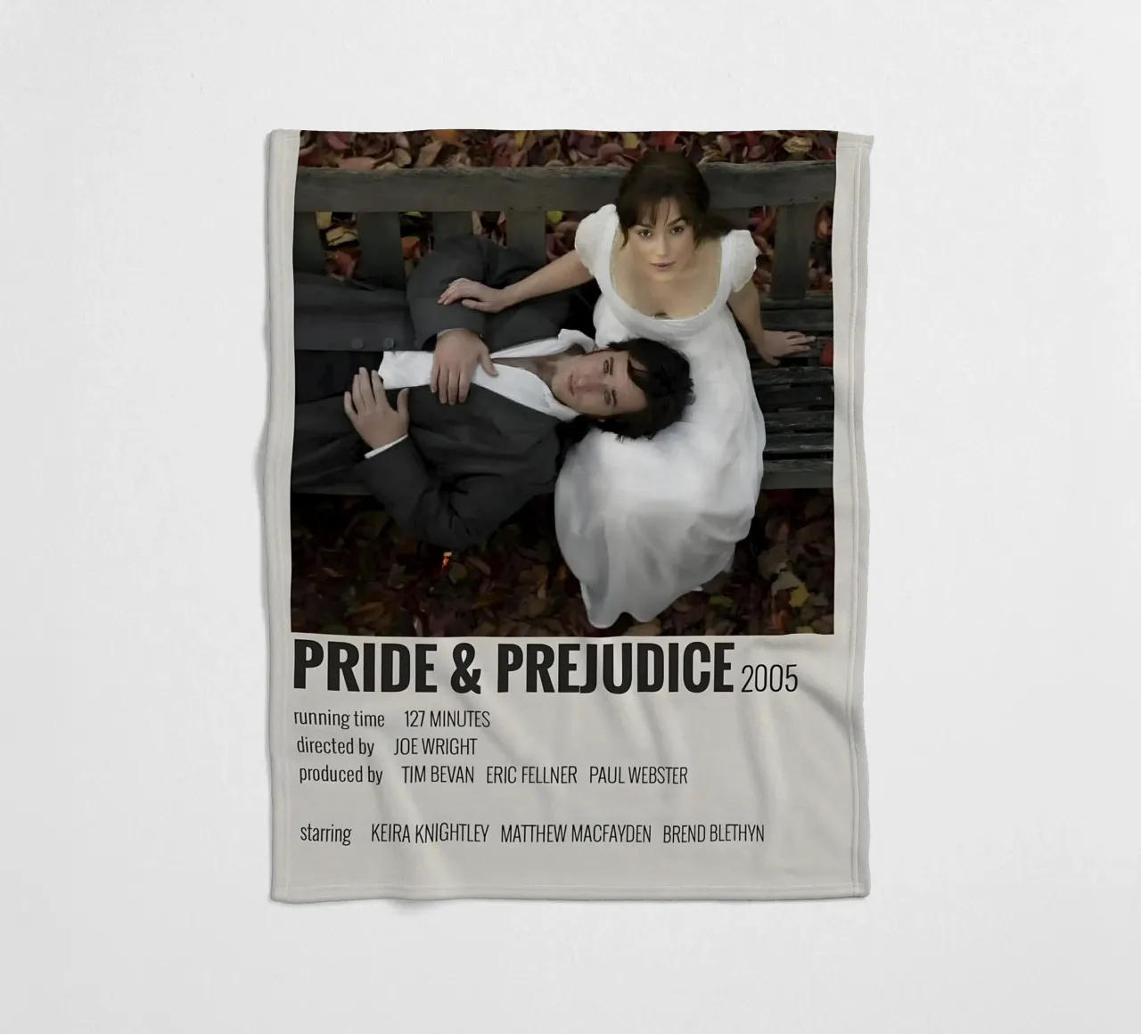 PRIDE & PREJUDICE 2005 coperta in pile da MVFminimalist